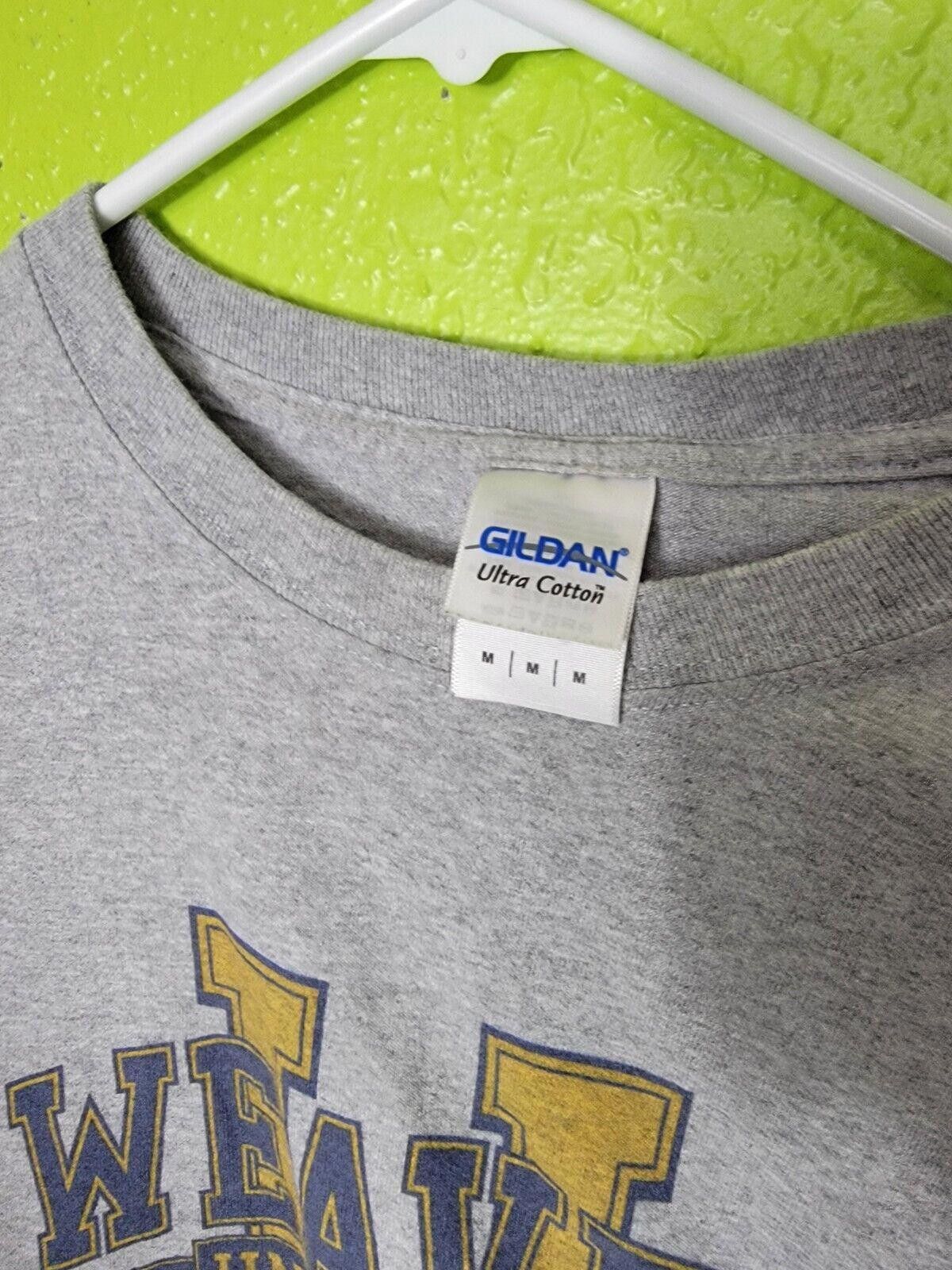 Gildan Weaver University Long Sleeve Grey Crewneck Shirt Medium Size ONE SIZE - 2 Thumbnail