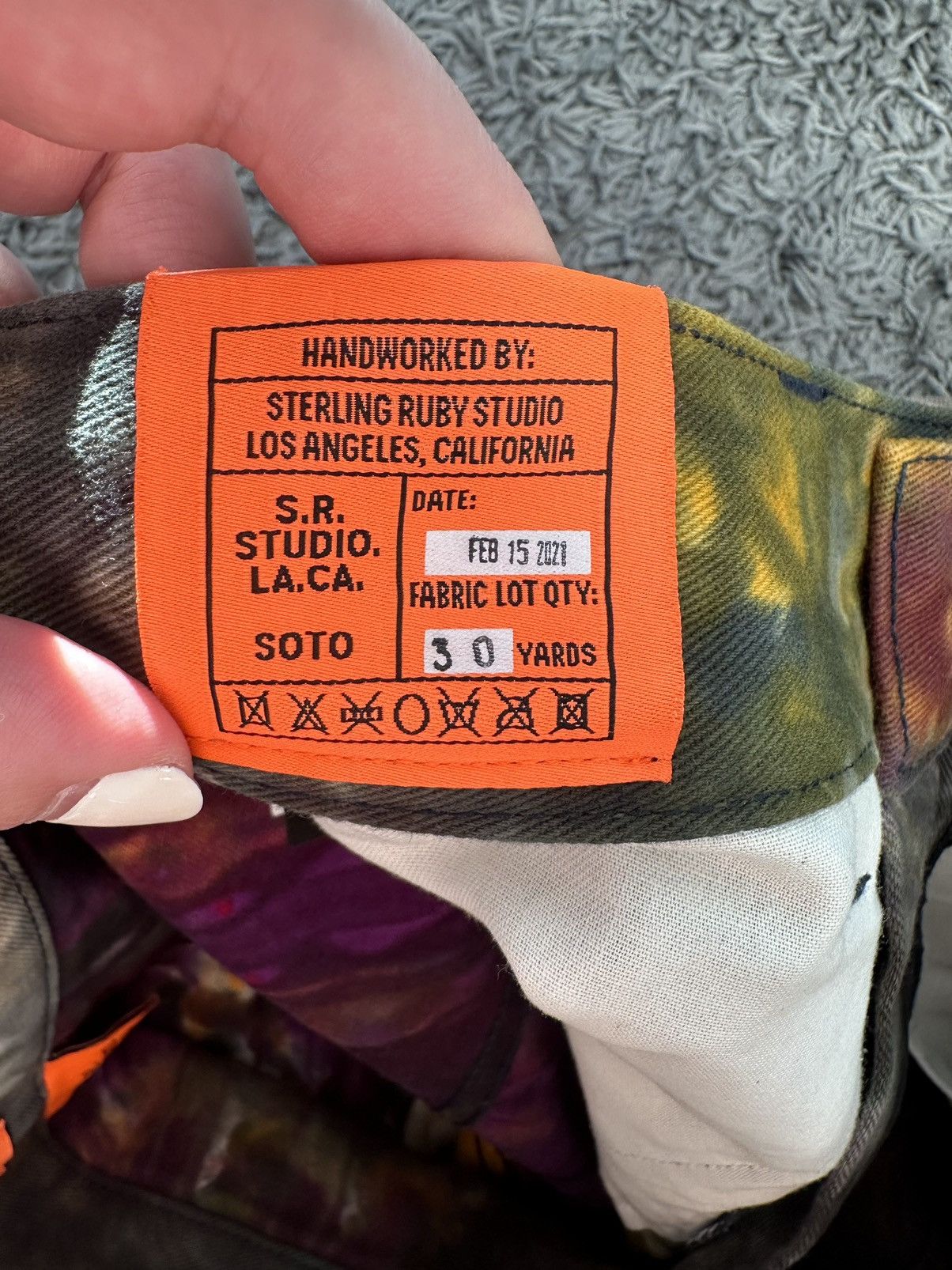 Raf Simons × Sterling Ruby S.R Studio LA.CA Raver Pants 1of1 Size US 32 / EU 48 - 4 Thumbnail