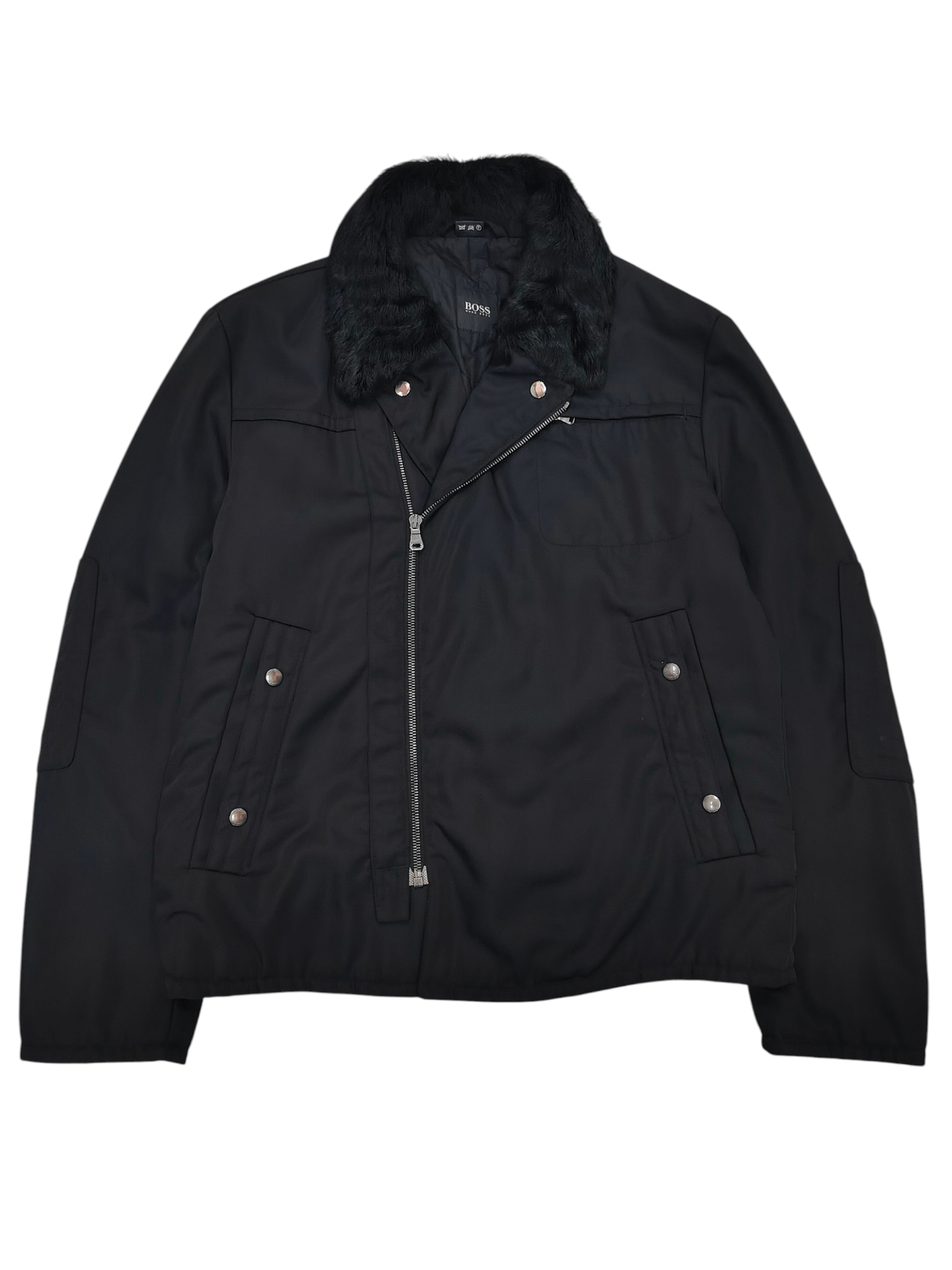 Hugo Boss 00s Hugo Boss- Archive Lamb Fur Collar Copter Jacket Size US M / EU 48-50 / 2 - 1 Thumbnail