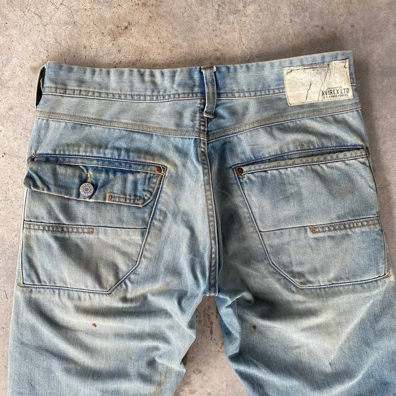 Avirex VINTAGE AVIREX BUSHPANT DENIM RUSTY WASH DIRTY STRAIGHT LEG Size US 30 / EU 46 - 7 Thumbnail
