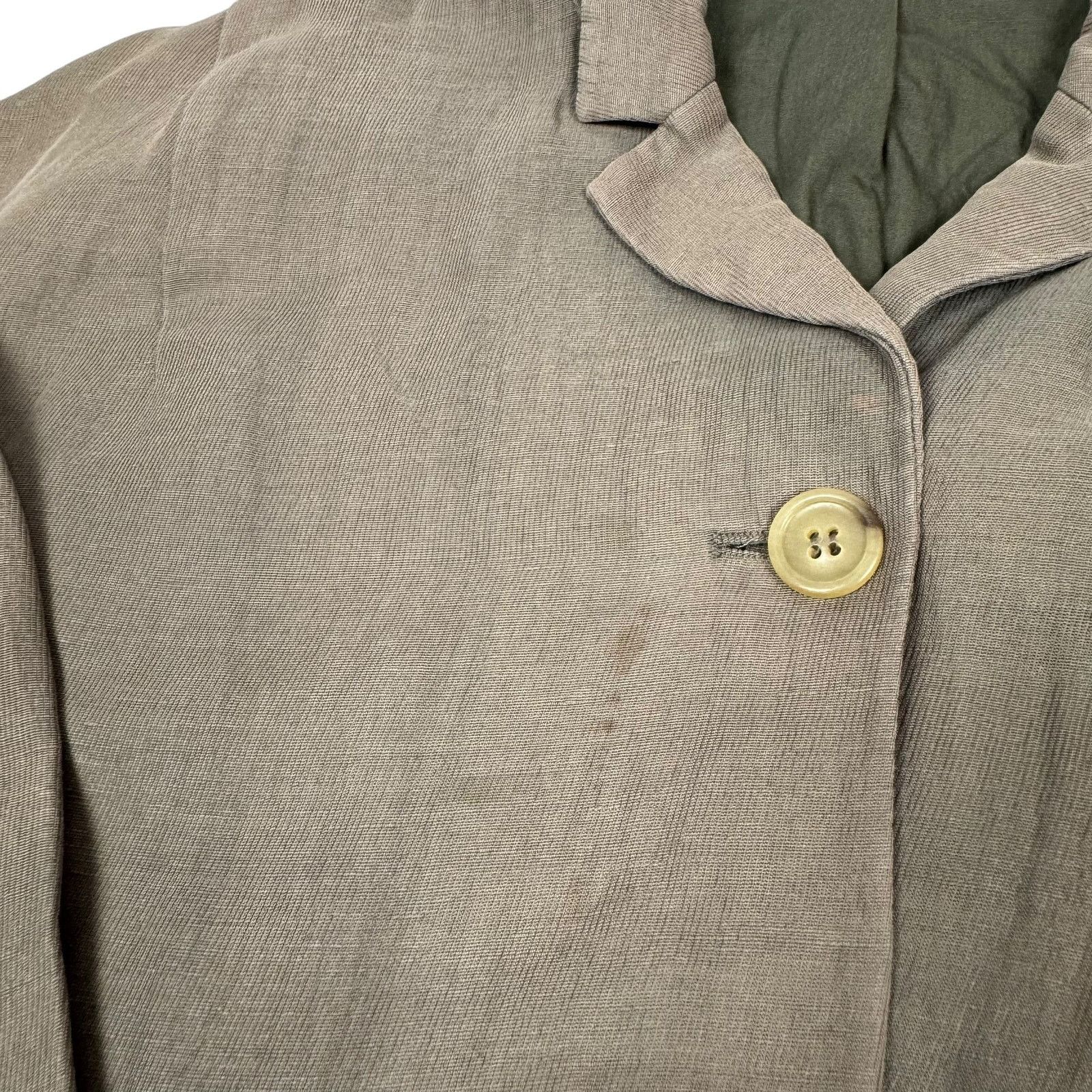 Acne Studios Acne Jeans khaki Front Button Long Sleeve Jacket 34 Size XS / US 0-2 / IT 36-38 - 4 Thumbnail