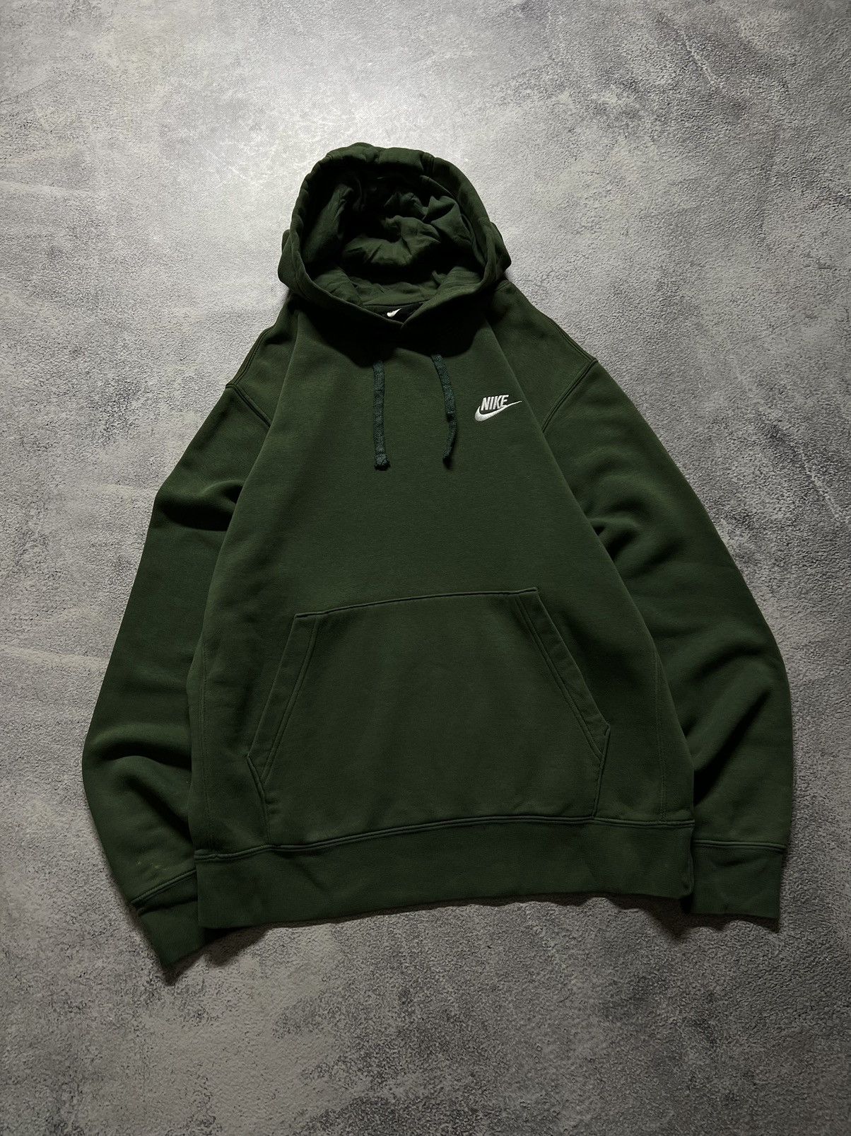 Nike × Vintage Vintage Y2k Nike NSW 💚 Mini Logo Hoodie Basic Green Size US S / EU 44-46 / 1 - 1 Thumbnail
