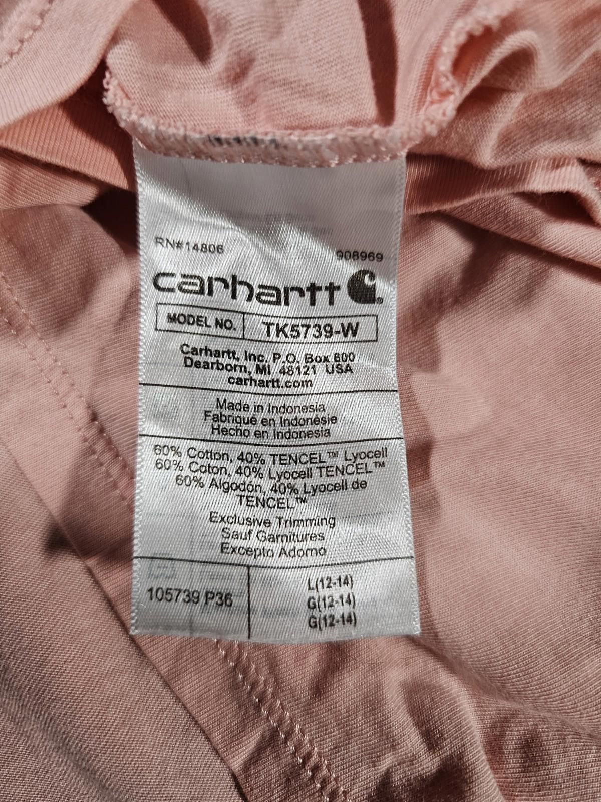 Carhartt Carhartt Relax Fit Lightweight V Neck Pink T-shirt L 12-14 Size L / US 10 / IT 46 - 7 Thumbnail