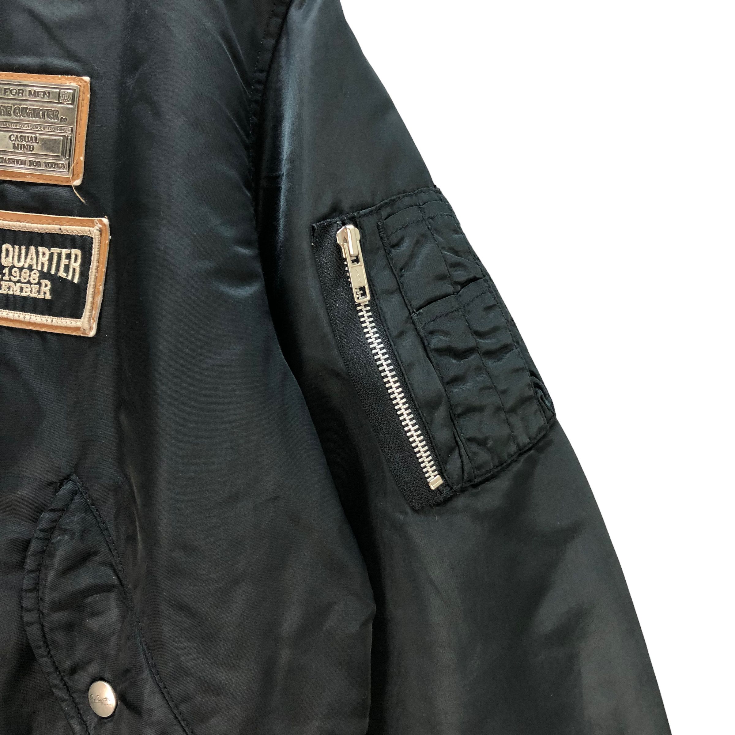 Japanese Brand ONE QUARTER FOR MEN BOMBER JACKET #7334-130 Size US M / EU 48-50 / 2 - 9 Thumbnail