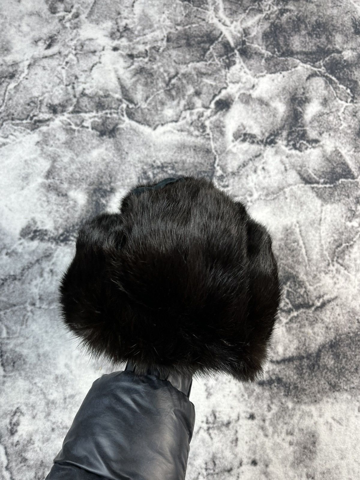 Vintage Vintage Natural Fur Ushanka Hat 80s USSR Size ONE SIZE - 9 Thumbnail