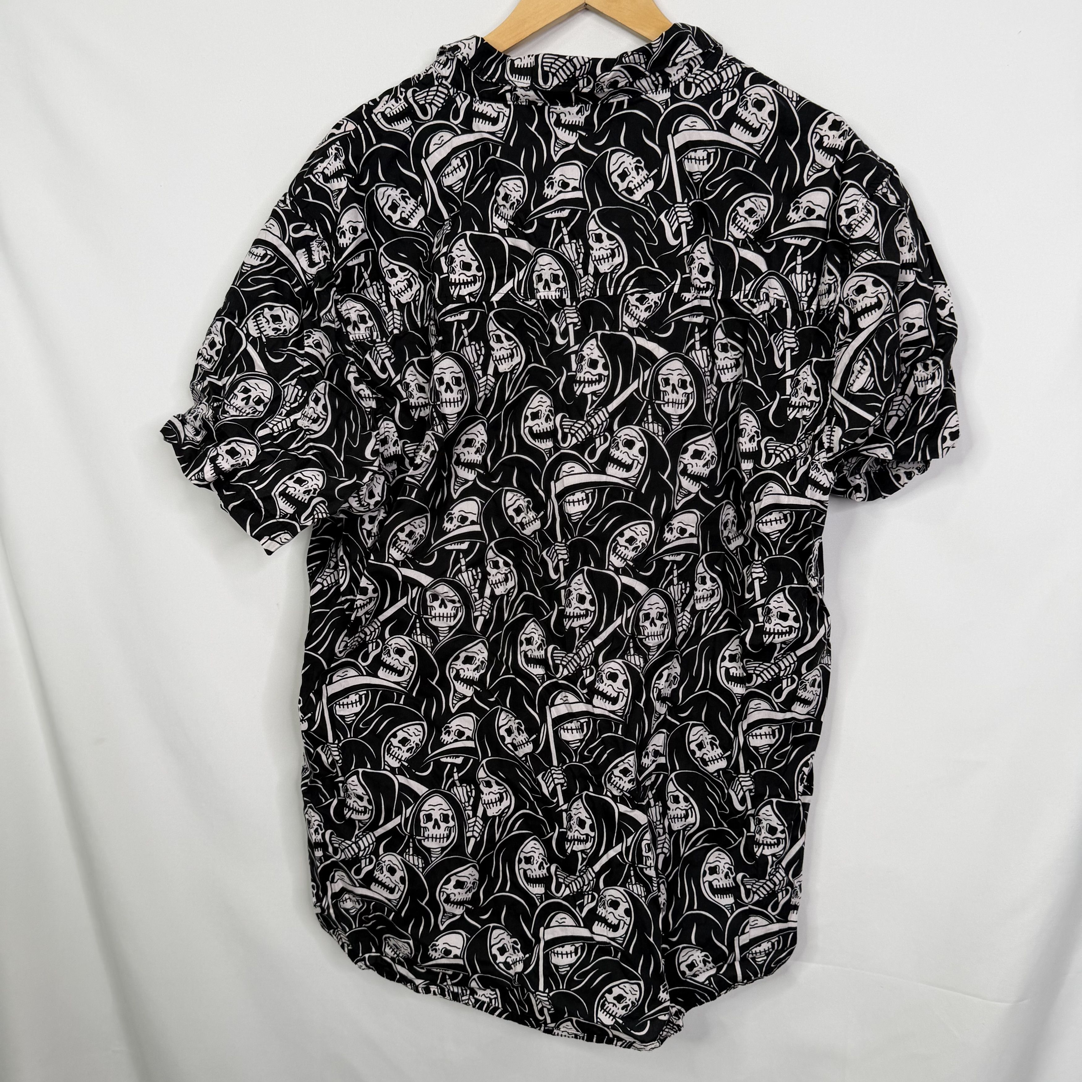 Lurking Class Lurking Class Sketchy Tank Grim Reaper Button Down Shirt Size US XXL / EU 58 / 5 - 6 Thumbnail