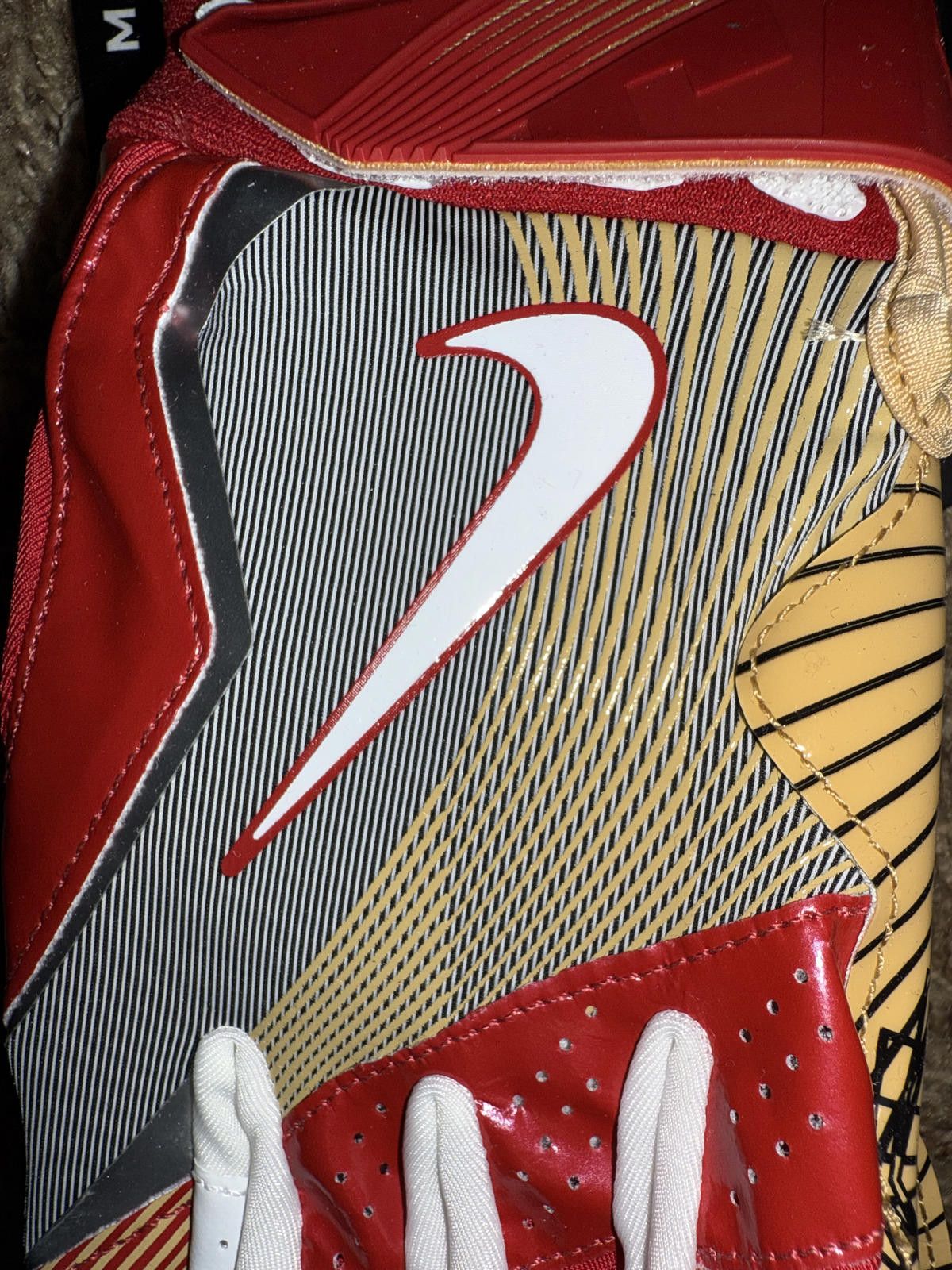 Nike Nike Vapor Jet 4 San Francisco 49ers NFL Football Gloves Size ONE SIZE - 2 Thumbnail