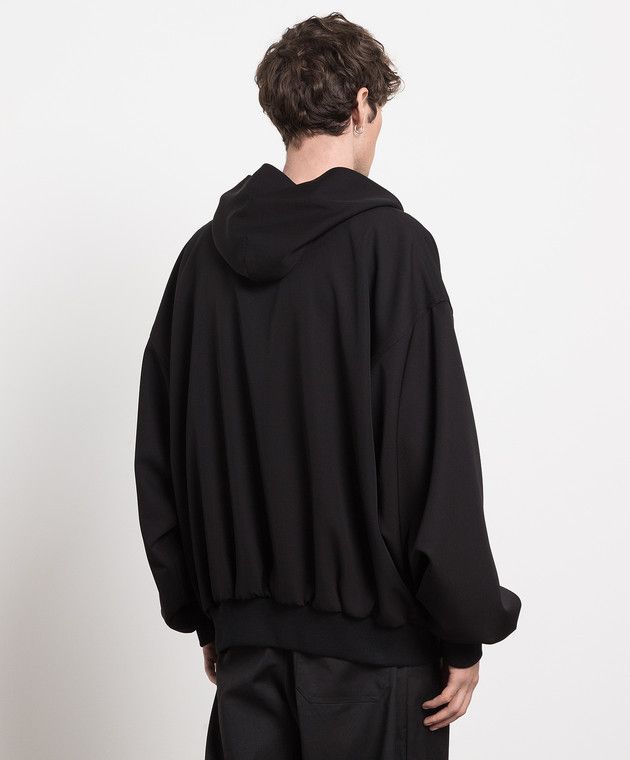 Balenciaga o1mt1gz0924 Zip-Up Hoodie in Black Size US S / EU 44-46 / 1 - 4 Thumbnail