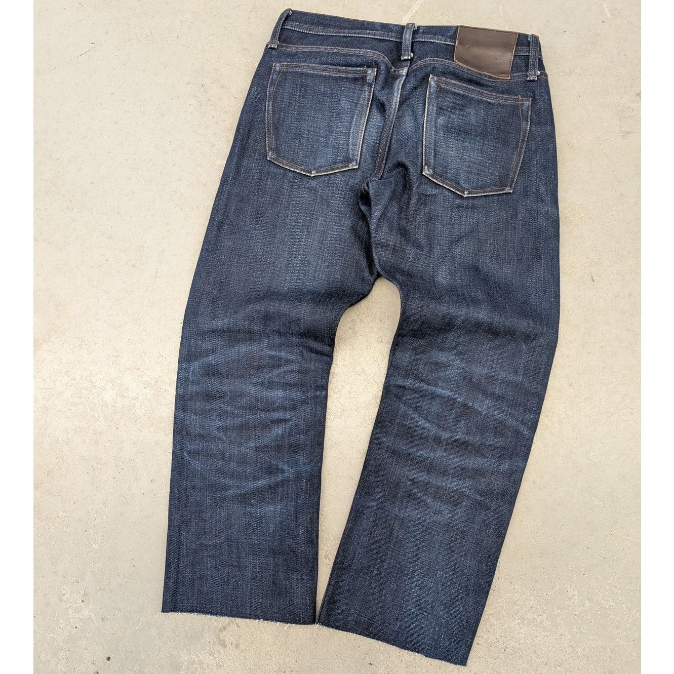 Unbranded Brand Tapered Selvedge Denim Indigo Jeans UB221