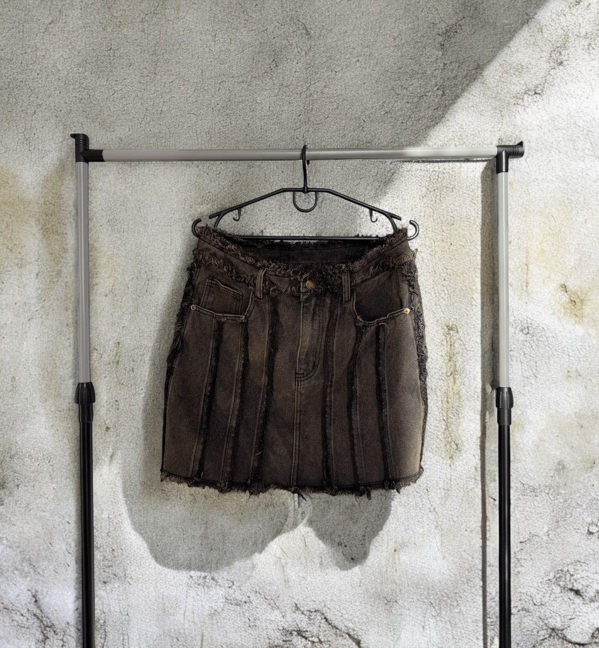 20471120 × Japanese Brand Amazing Faded Washed Distressed Skirt Size 30" / US 8 / IT 44 - 1 Thumbnail