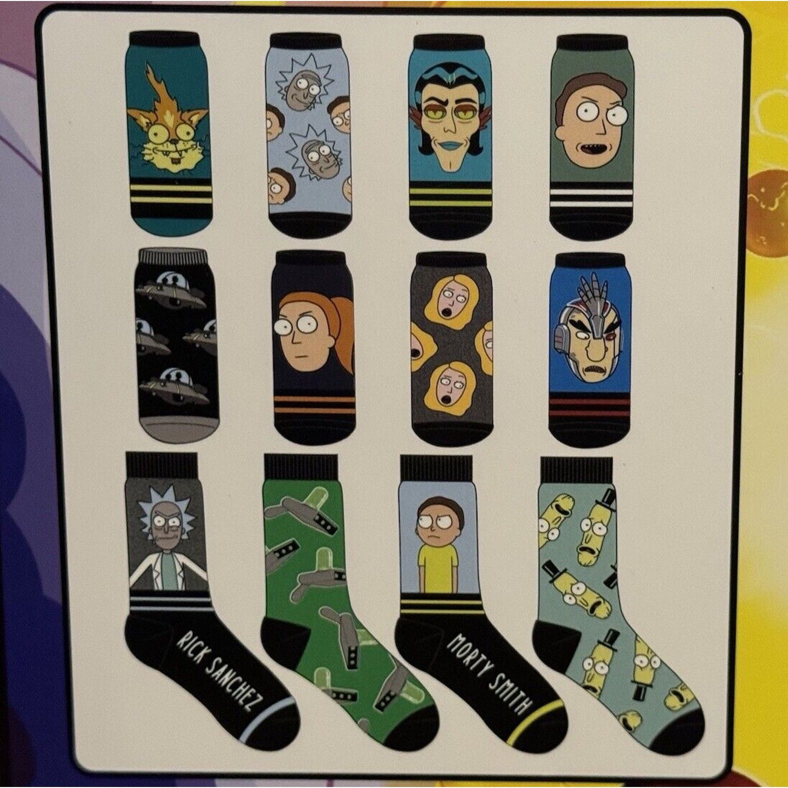 The Unbranded Brand Rick and Morty Christmas Advent 12 Socks 4crew 8 Low Cut Size ONE SIZE - 4 Thumbnail