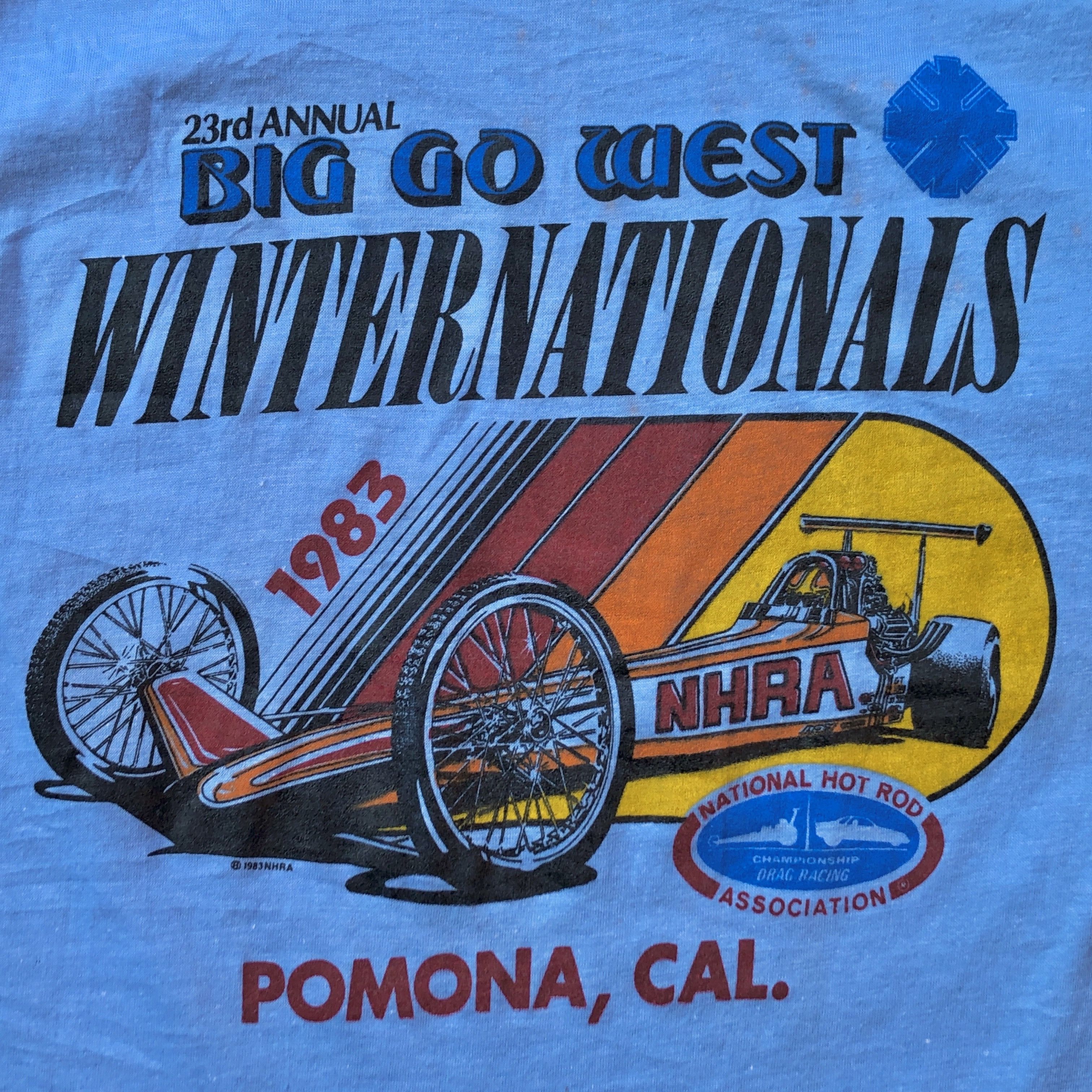 Vintage VTG 80s NHRA T-shirt Size US M / EU 48-50 / 2 - 3 Thumbnail