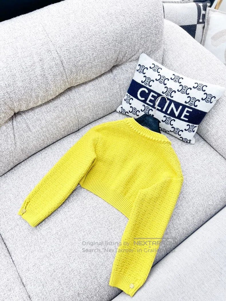 Chanel Chanel 22S spring and summer show yellow short knitted two Size XS / US 0-2 / IT 36-38 - 3 Thumbnail