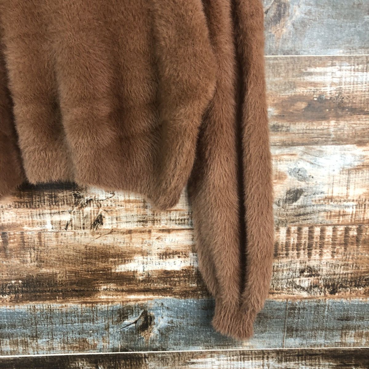 Japanese Brand DL Gorge Brown Mohair shaggy Knitwear #C313 Size S / US 4 / IT 40 - 8 Thumbnail