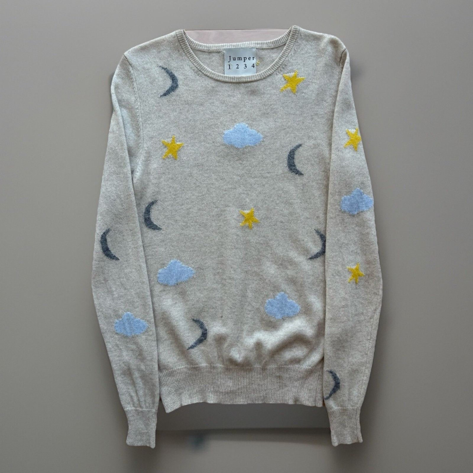 Other Jumper 1234 Cashmere Sweater 1 Multicolor Star Art Wool Size S / US 4 / IT 40 - 1 Thumbnail