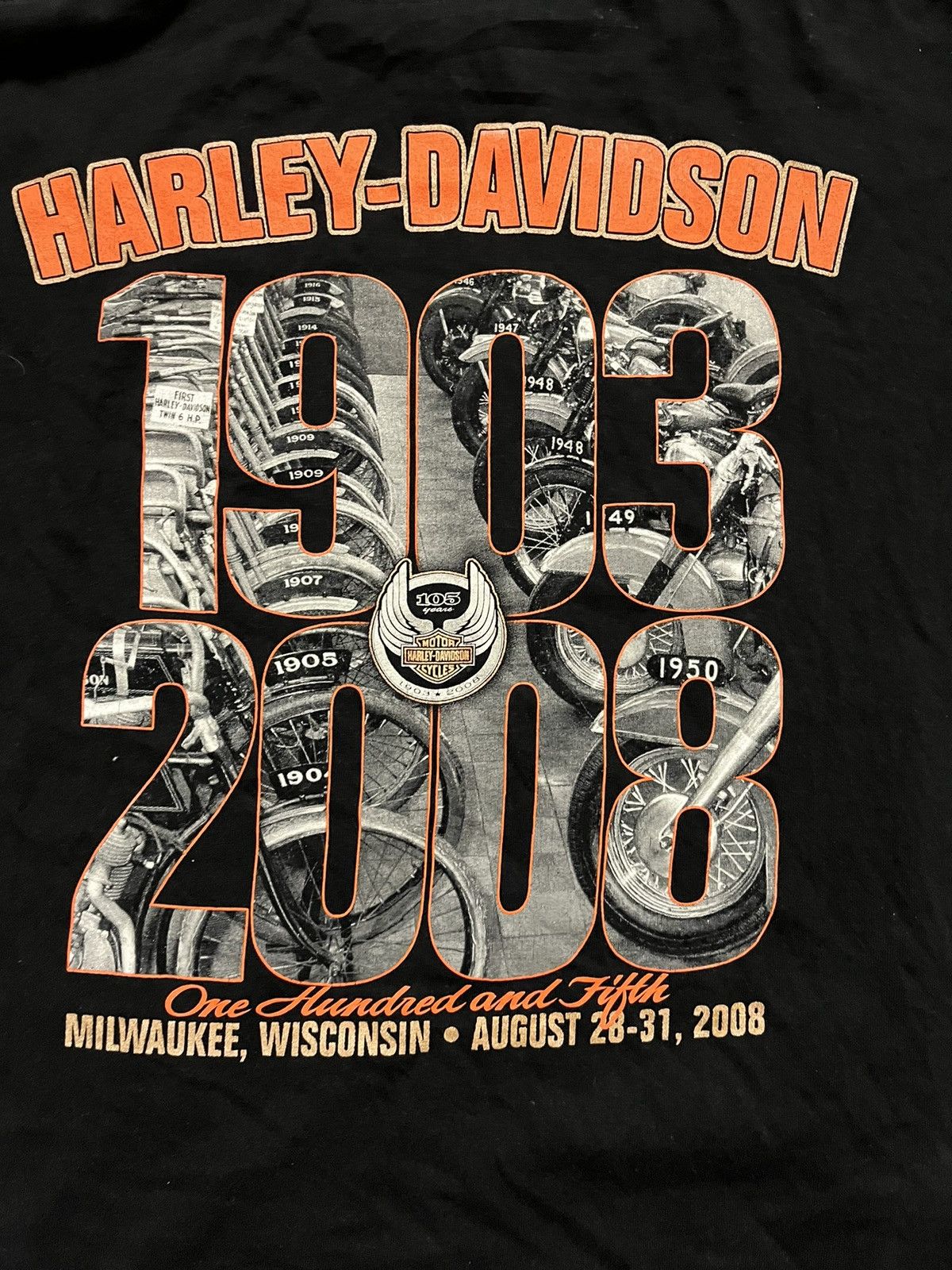 Harley Davidson × Vintage Vintage big printed HARLEY DAVIDSON TEE Size US L / EU 52-54 / 3 - 5 Thumbnail