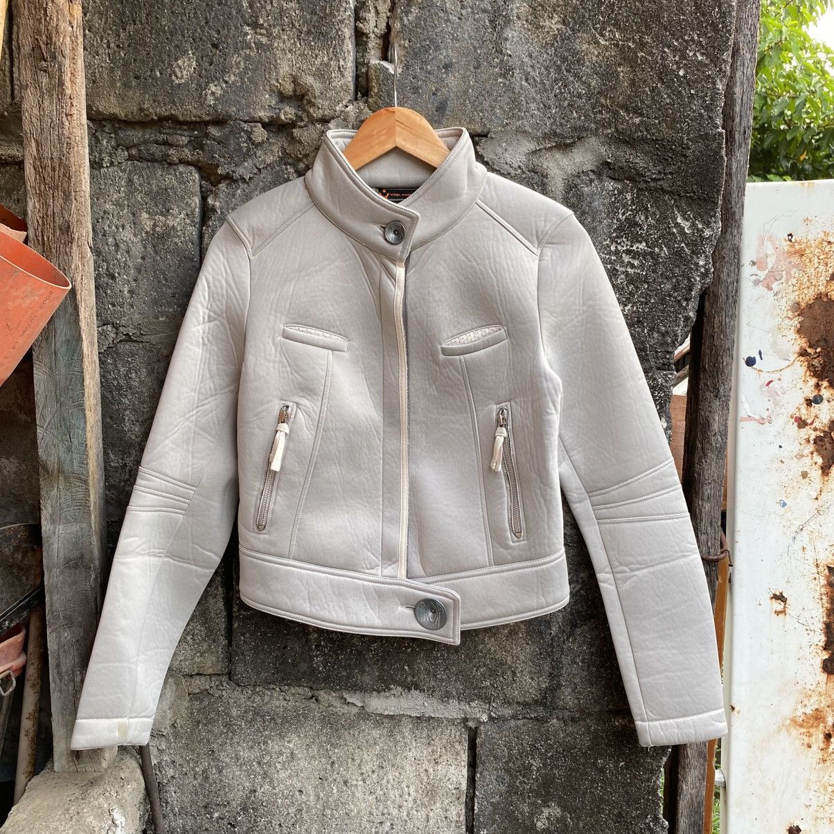 Cop Copine × Designer COP COPINE TECHNIK FULL ZIP CROPPED JACKET Size M / US 6-8 / IT 42-44 - 2 Thumbnail
