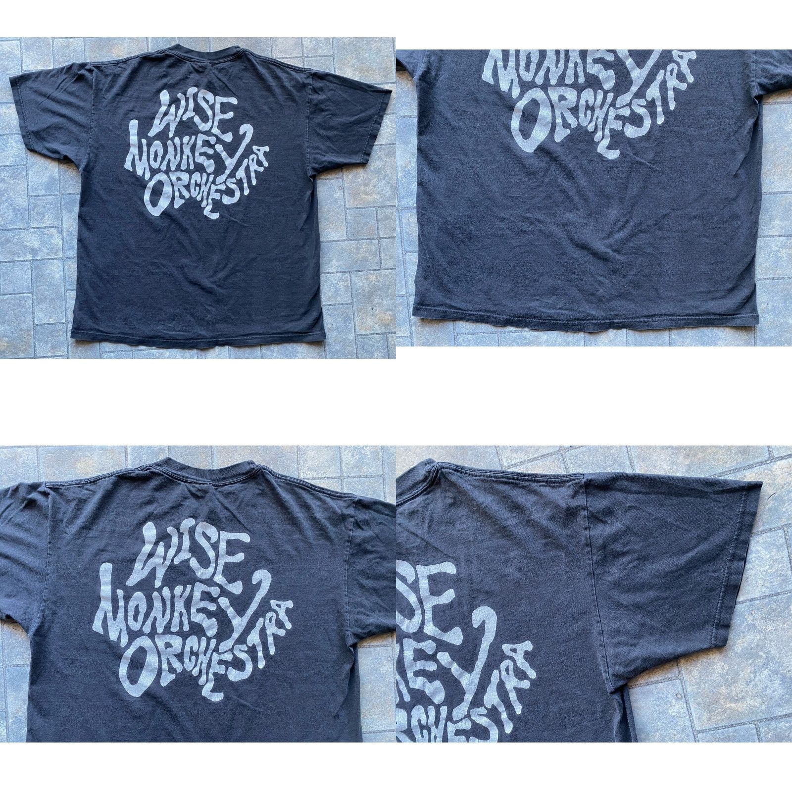 Hanes Wise Monkey Orchestra Hanes Comfort T Shirt Black Men’s XL 46-48 Short Sleeve Size US XL / EU 56 / 4 - 8 Thumbnail
