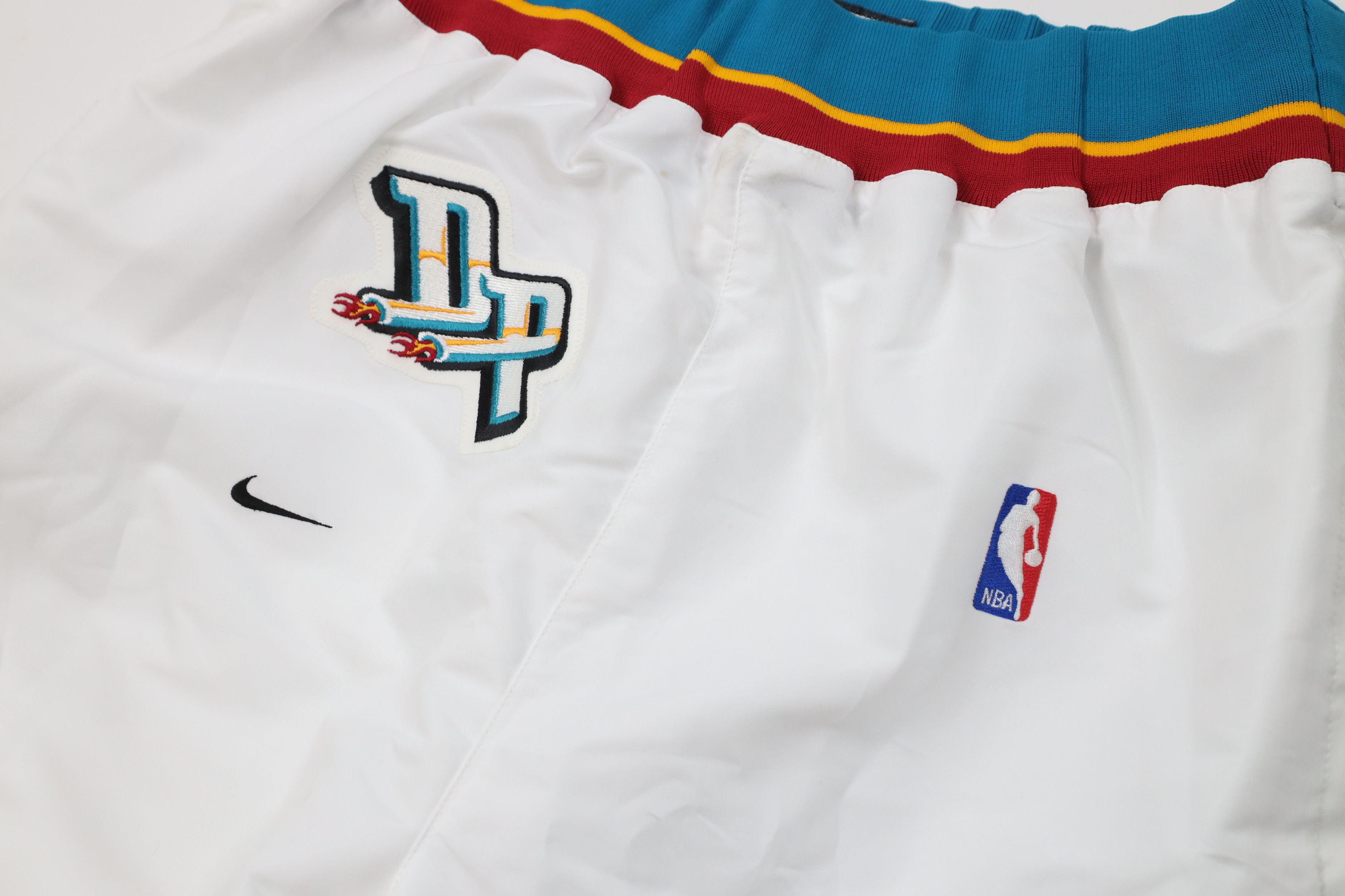 Nike Vintage 90s Nike NBA Detroit Pistons Basketball Pants White Size US 40 / EU 56 - 8 Thumbnail