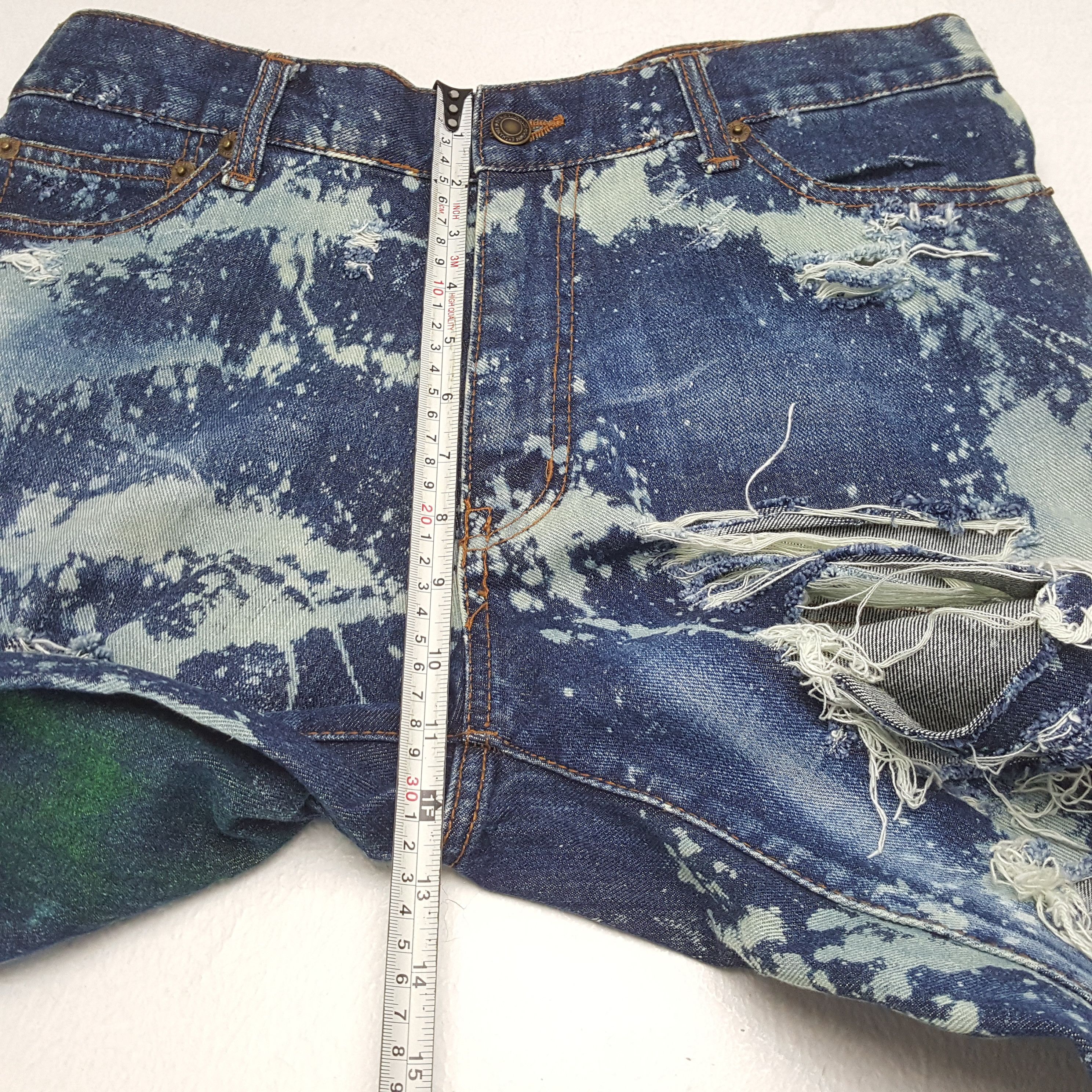 Japanese Brand × Vintage Vintage DENIM EXCHANGE Japanese Brand Distressed Jeans Size US 32 / EU 48 - 8 Thumbnail