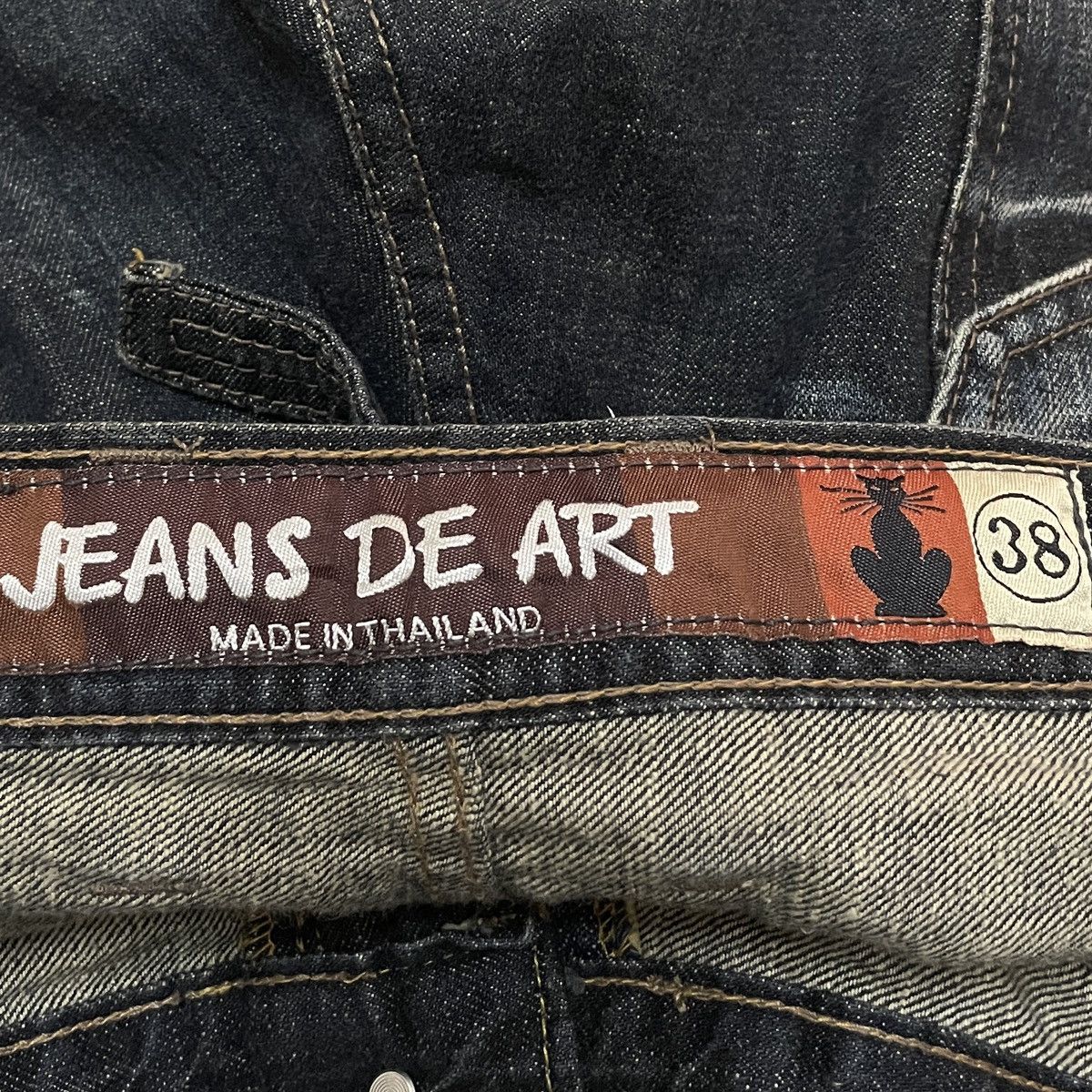 14th Addiction Rare Vintage Japanese Brand Jean De Art Baggy Jeans 1990s Size US 38 / EU 54 - 10 Thumbnail