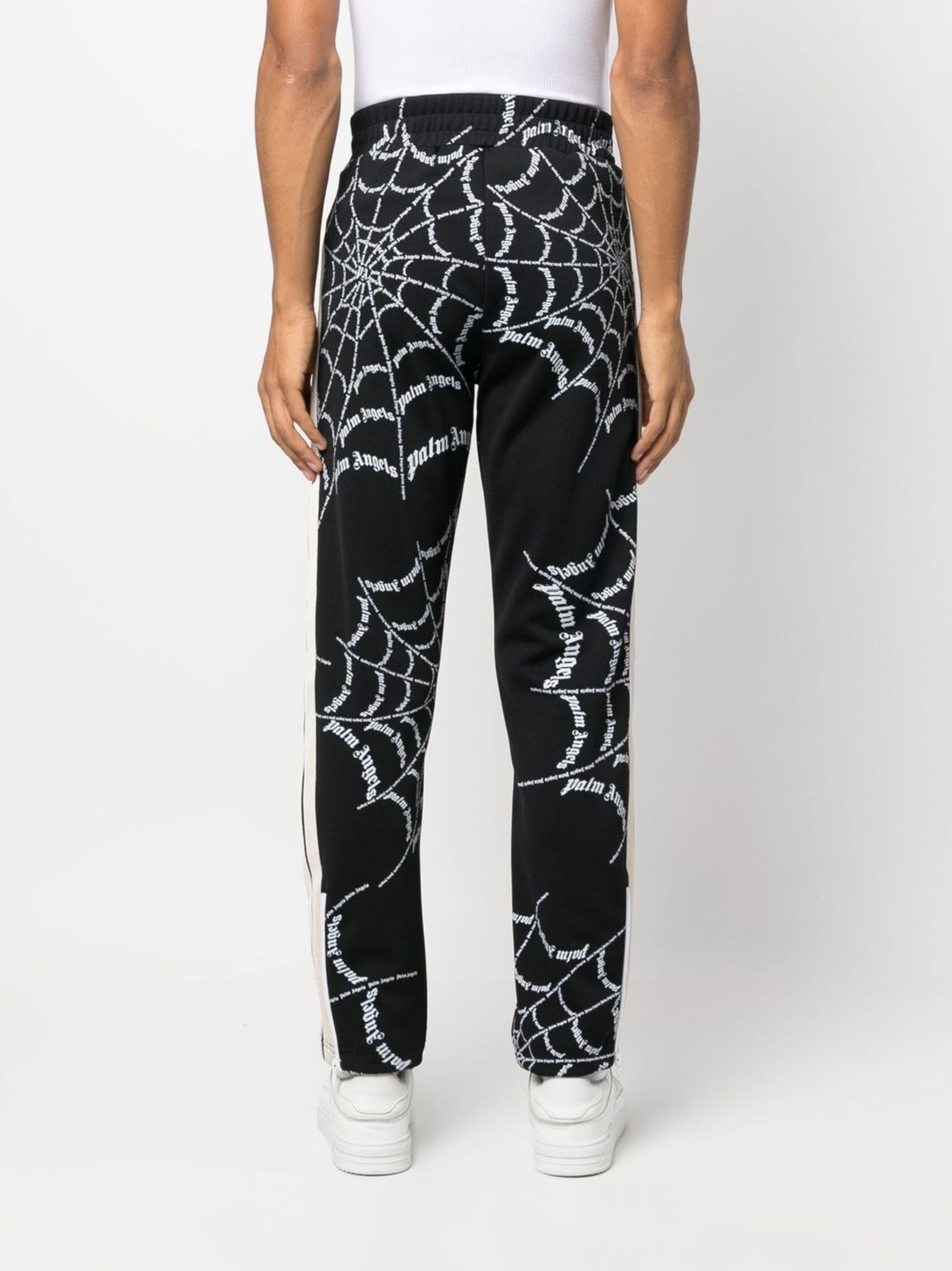 Palm Angels o1in1s1024 Q:1 / Spider Web Classic Trackpant in Black/White Size US 36 / EU 52 - 4 Thumbnail