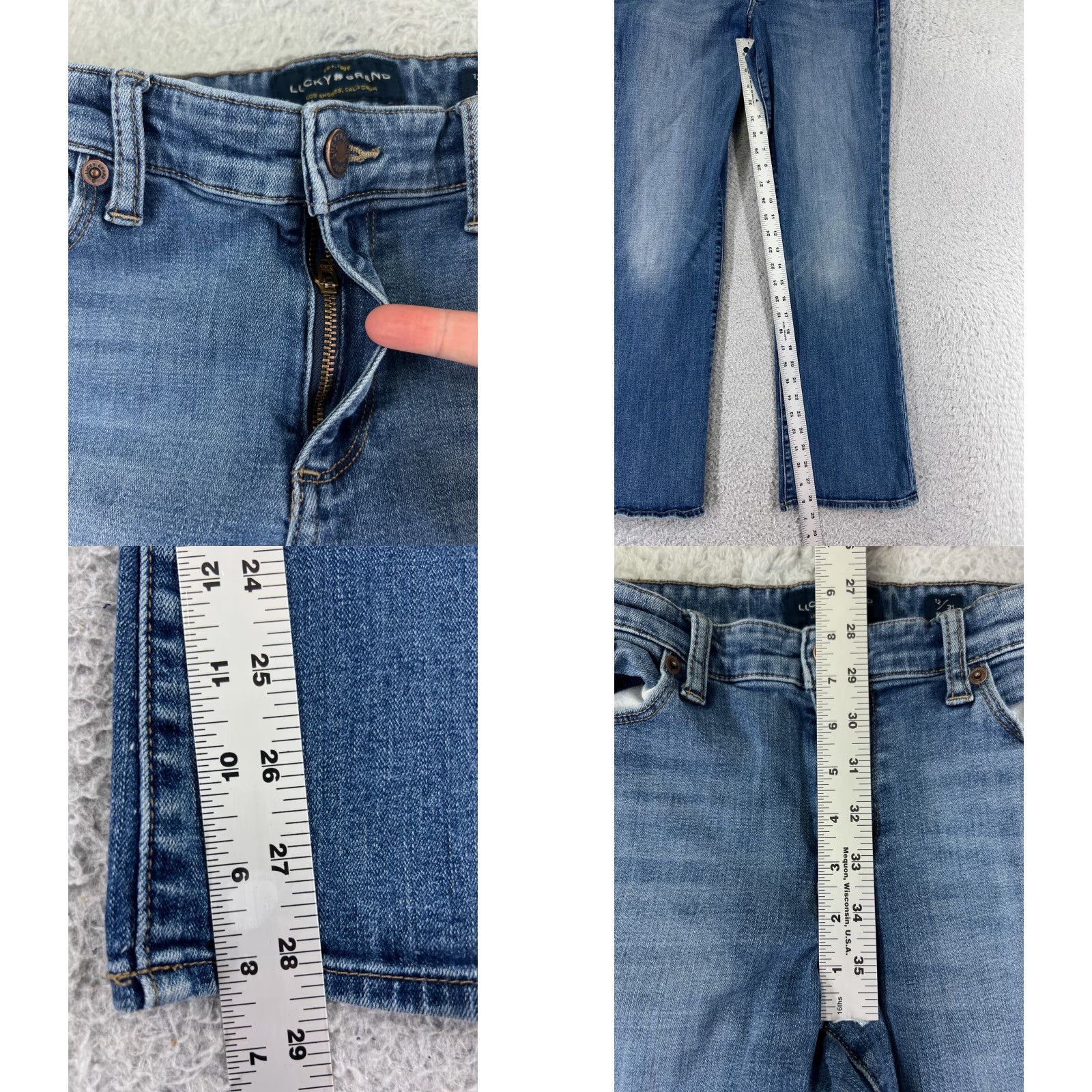 Lucky Brand Lucky Brand Pants Womens 12 Blue Denim Bootcut Low Rise Medium Wash 28x28 Size 34" / US 12 / IT 48 - 8 Thumbnail
