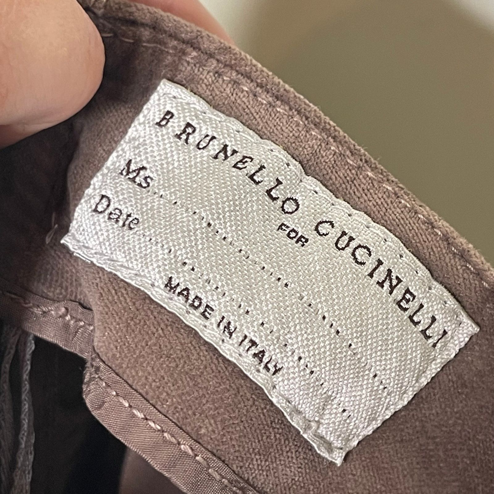 Brunello Cucinelli Brunello Cucinelli chocolate velvet mid rise trousers sz 10 Size 32" / US 10 / IT 46 - 2 Thumbnail