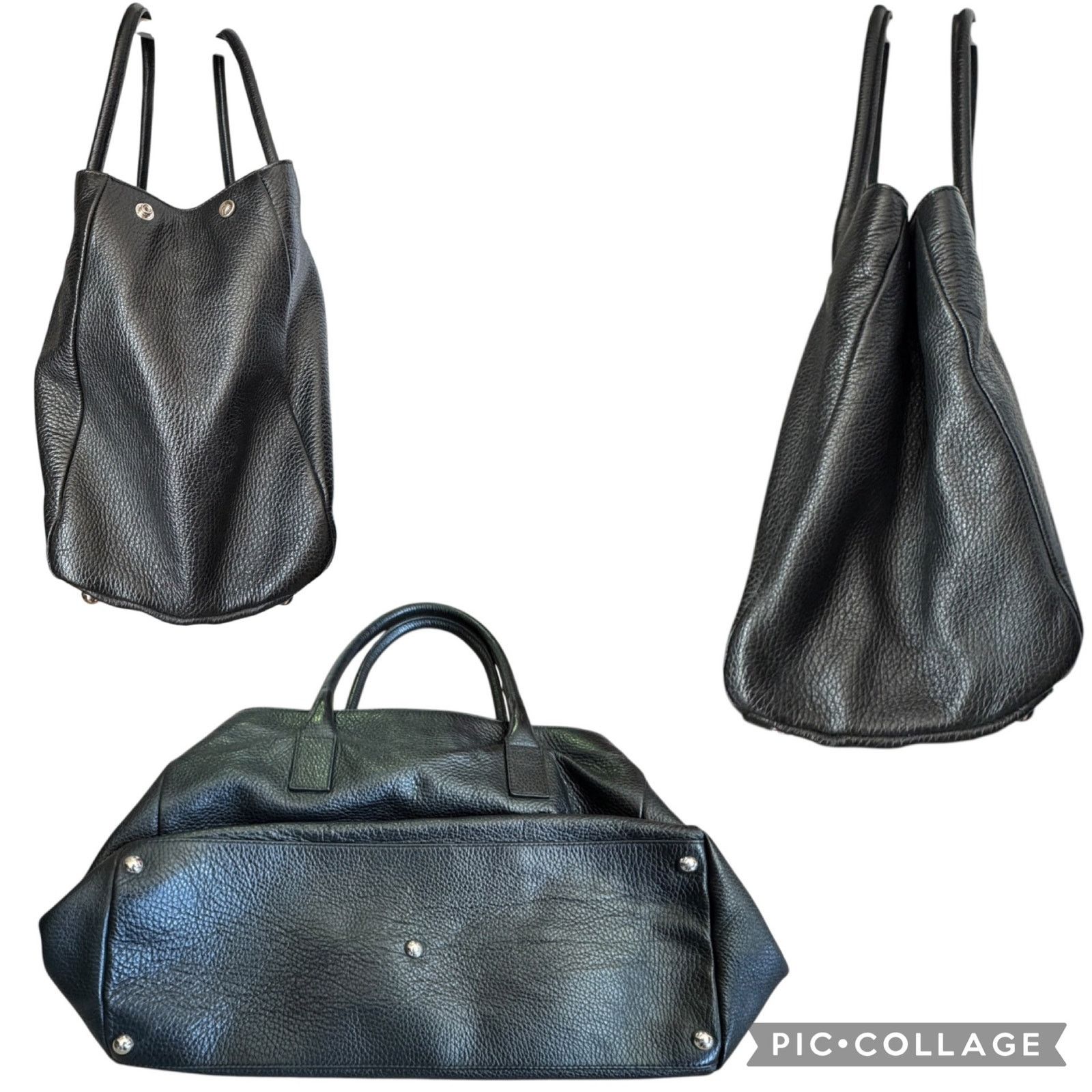 Furla FURLA Black Pebbled Leather Tote shoulder bag Size ONE SIZE - 11 Thumbnail