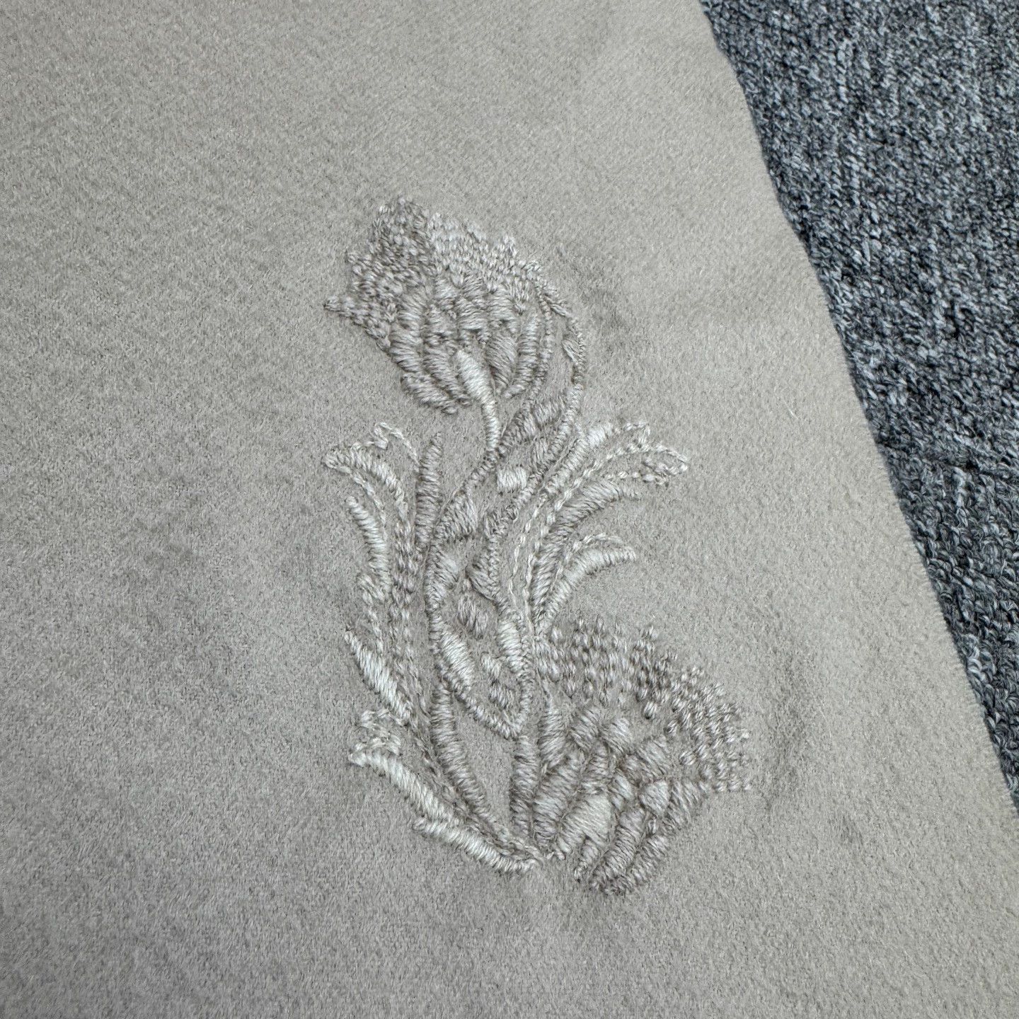 Loro Piana Loro Piana Twisted Embroidered Cashmere Scarf 175x43cm Size ONE SIZE - 2 Thumbnail