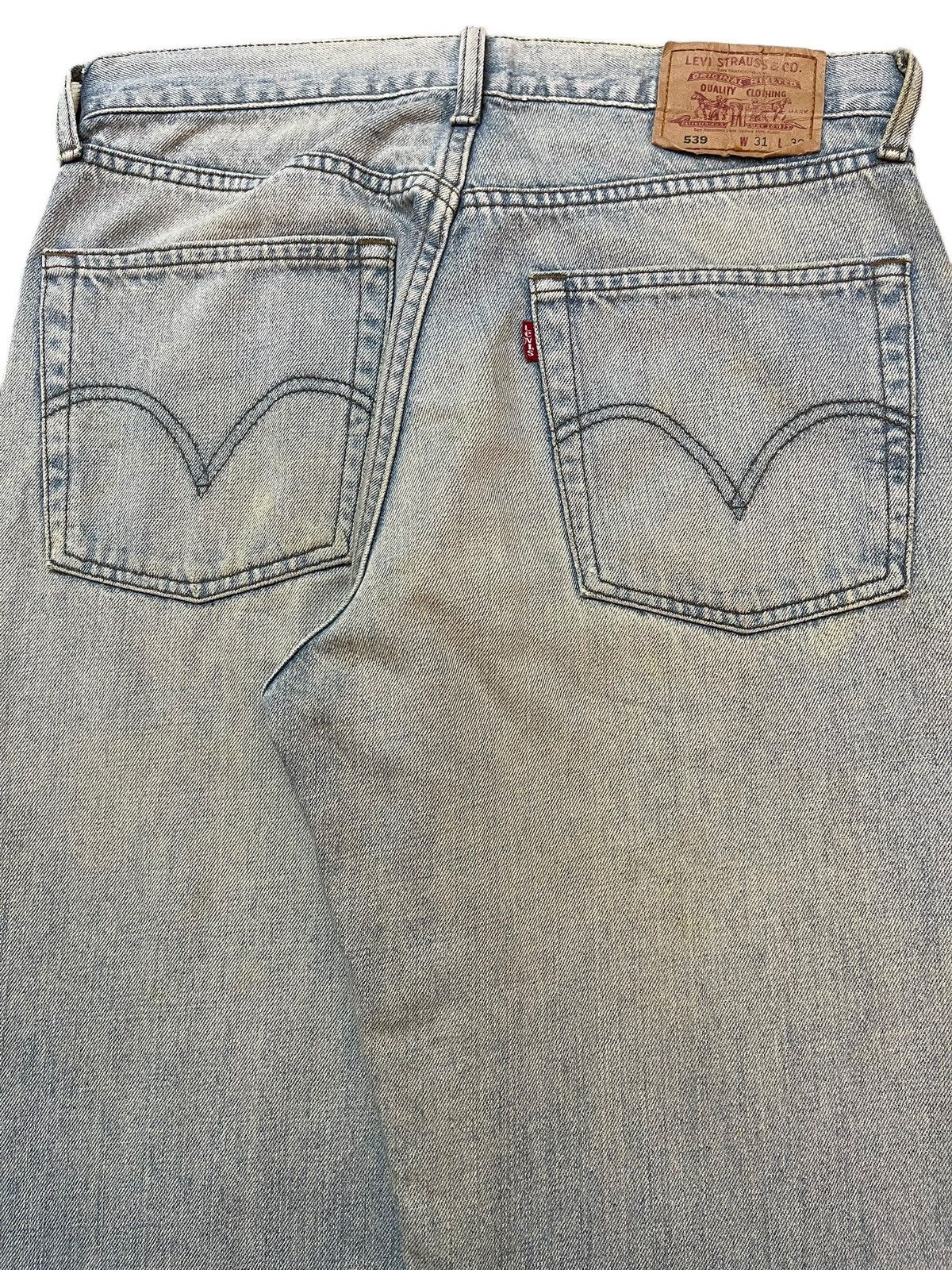 Levi's Vintage 90s Levis 539 Light Wash Faded Style Baggy Jeans Size US 32 / EU 48 - 6 Thumbnail