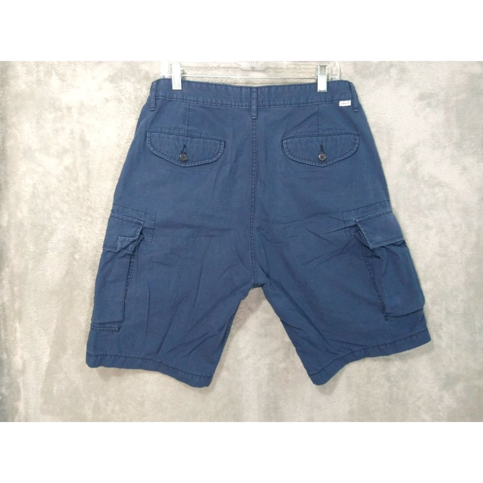 Levi's Levis Cargo Shorts Mens 33 Blue Hip Hop Grunge Cargo Pocket Regular Rise High 9in Inseam Blue Levi's Men Size US 33 - 2 Thumbnail