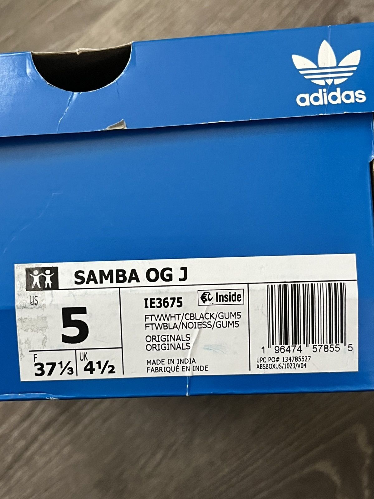 Adidas Adidas Samba OG 3 Sz 5 M/6.5 W Size US 5 / EU 37 - 6 Thumbnail