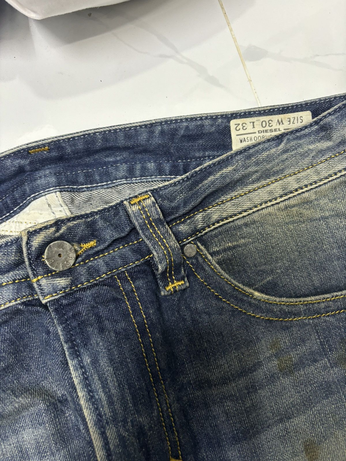 Diesel DIESEL CLAW MARK DISTRESSED SLIM SKINNY JEANS Size US 34 / EU 50 - 10 Thumbnail