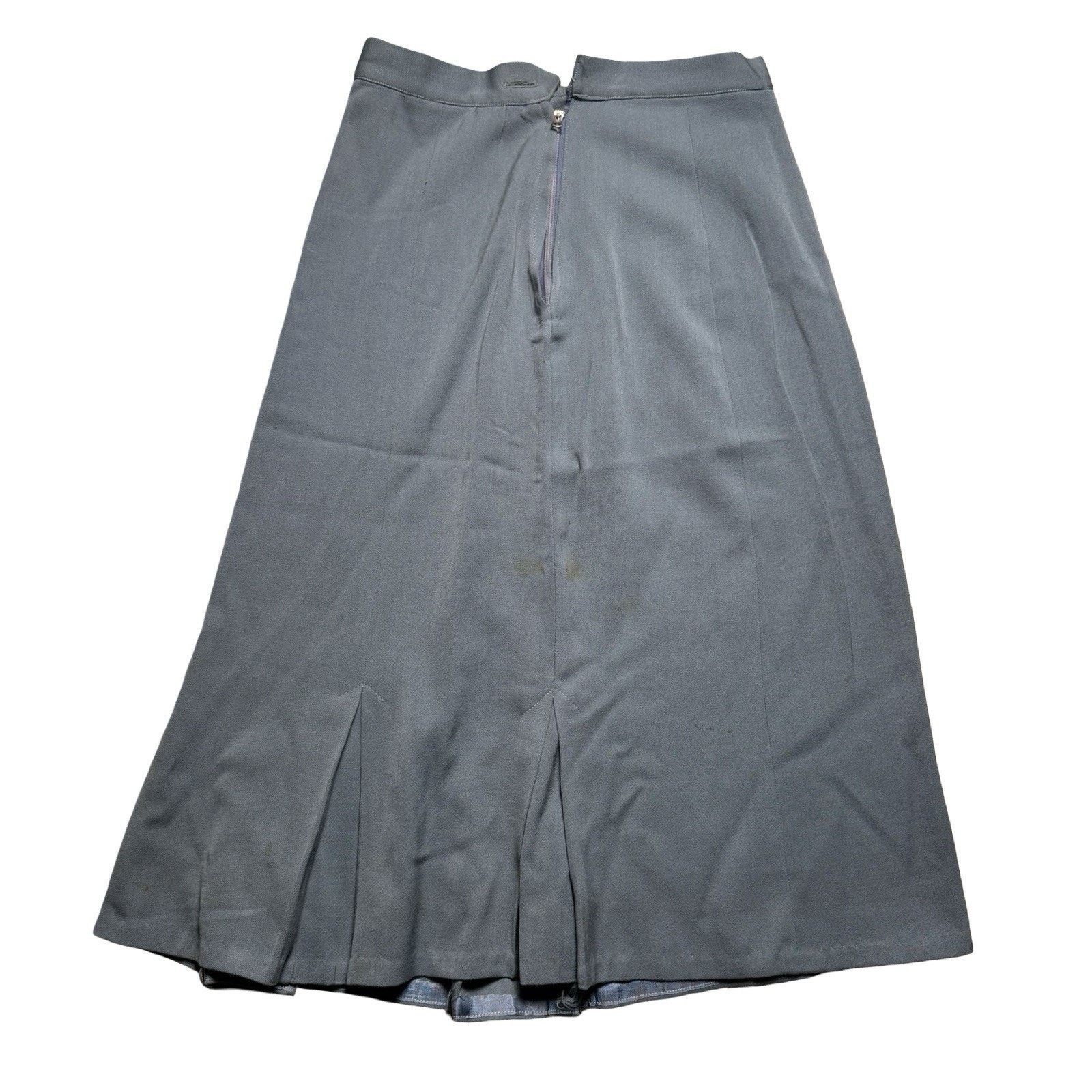 Other VTG Women's 2 Pc Antique Blue Dress Suit S 1940s Skirt WWII Size XS / US 0-2 / IT 36-38 - 14 Thumbnail