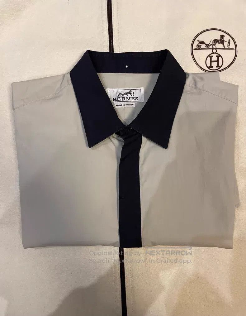 Hermes Hermes size 38 Patchwork short-sleeve shirt Size US XXS / EU 40 - 4 Thumbnail