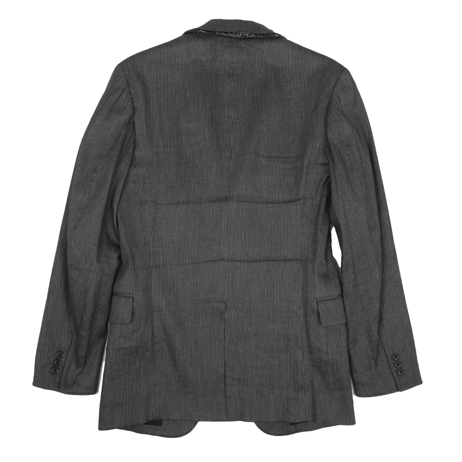 Yohji Yamamoto Yohji Yamamoto Gray Linen Blend Jacket Size US S / EU 44-46 / 1 - 12 Thumbnail