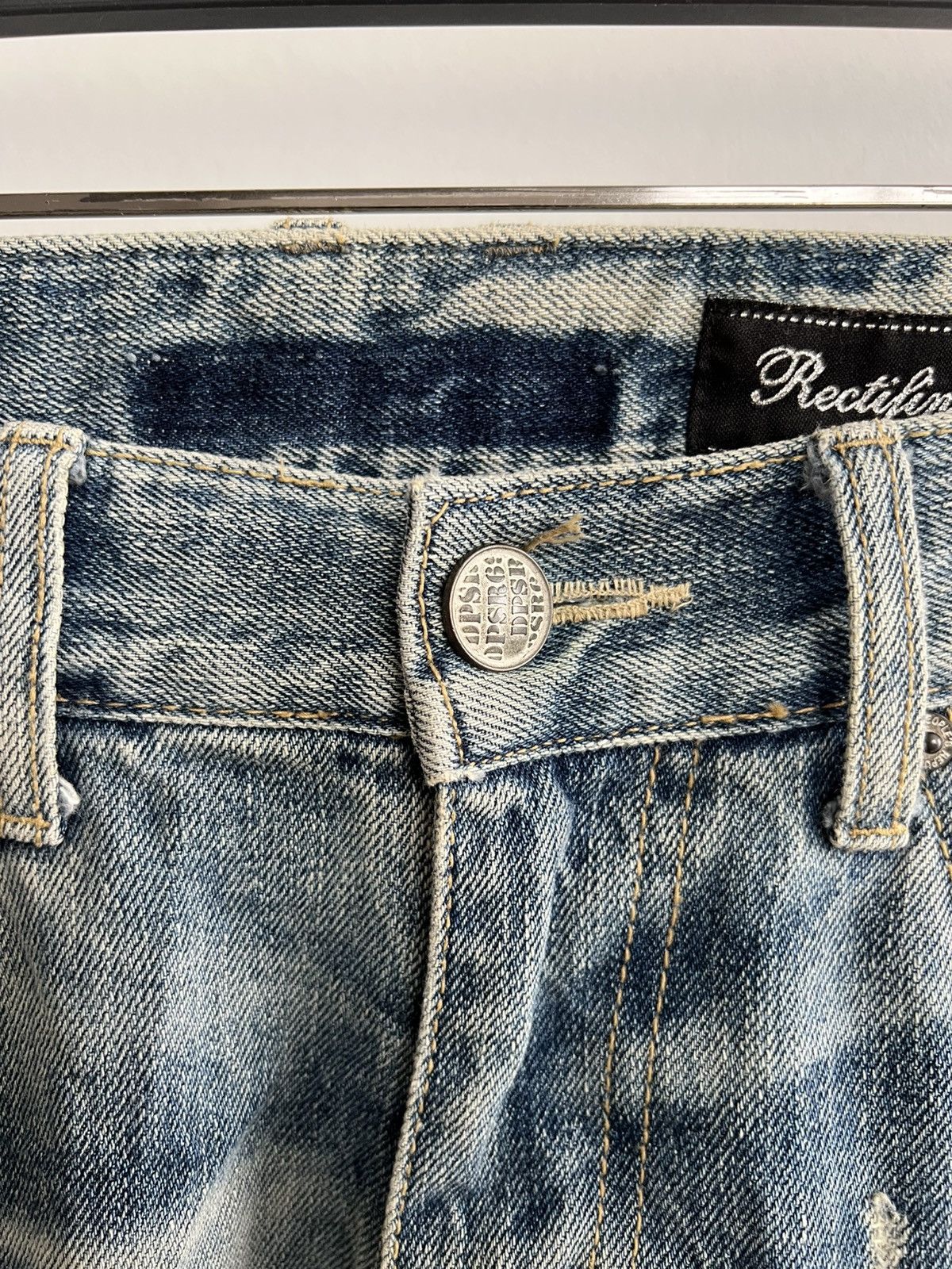 Vintage Thrashed Vintage Repair Denim Pants like Number(n)ine Size US 33 - 5 Thumbnail