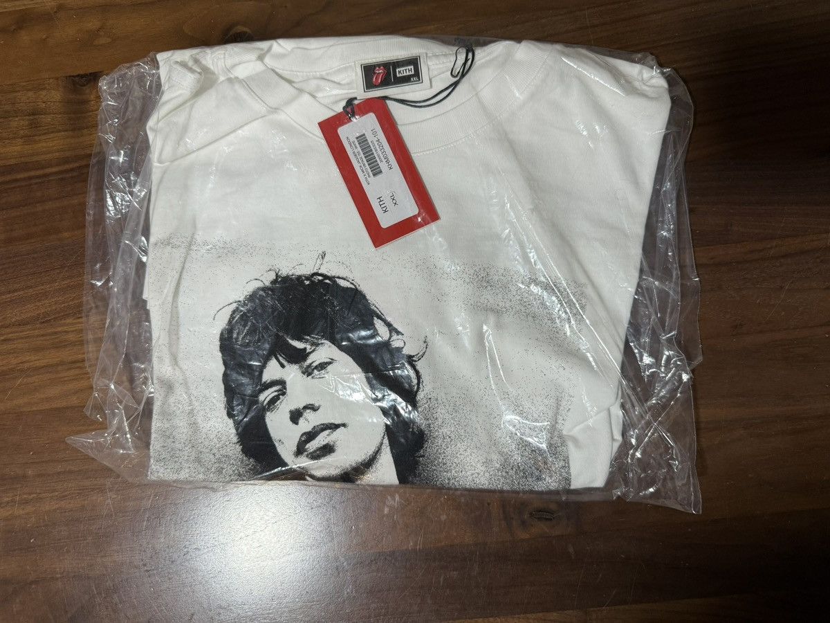 Kith Kith for The Rolling Stones Mick Photo Vintage Tee White XXL Size US XXL / EU 58 / 5 - 5 Thumbnail