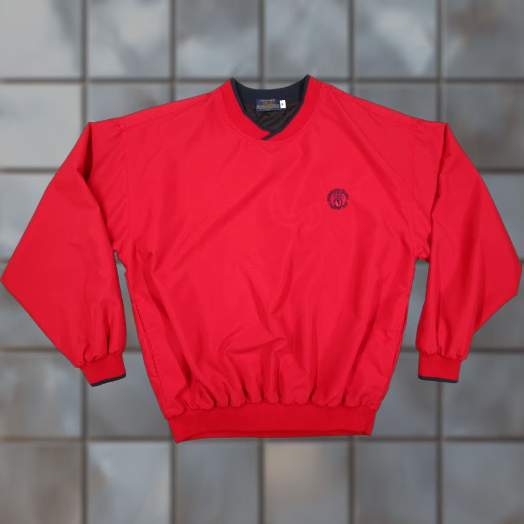 Vintage VINTAGE Army Navy Country Club Jacket Mens M Red Microfiber V Neck Golf Pullover Windbreaker Size US M / EU 48-50 / 2 - 1 Thumbnail