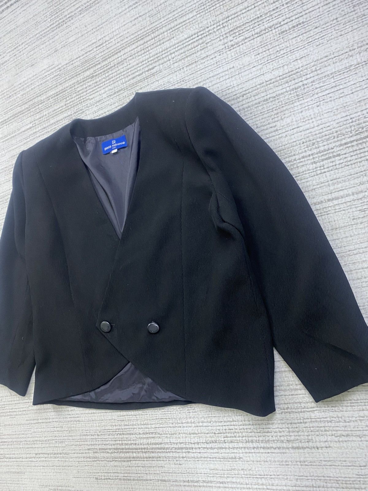 Paco Rabanne × Vintage Vintage Paco Rabanne Paris Women Blazer Size M / US 6-8 / IT 42-44 - 3 Thumbnail