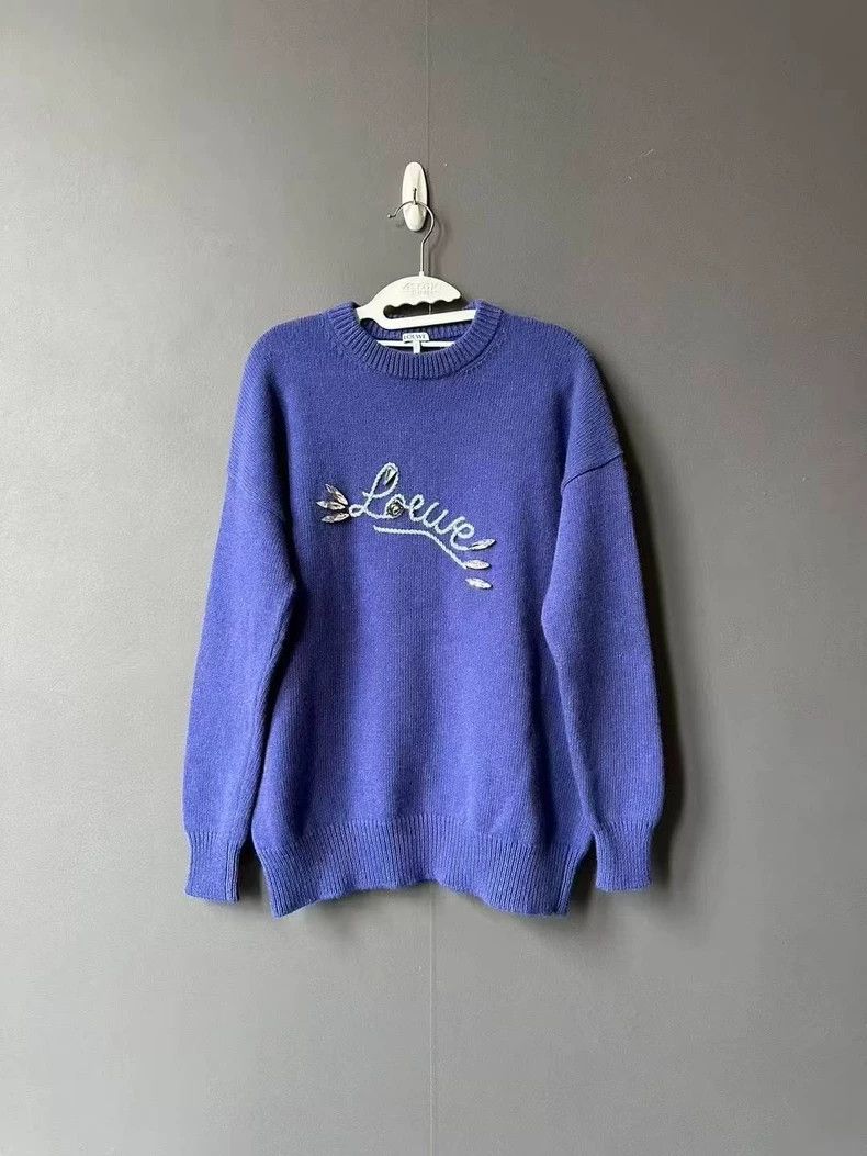 Loewe LOEWE Rhinestone logo sweater Size XS / US 0-2 / IT 36-38 - 1 Thumbnail