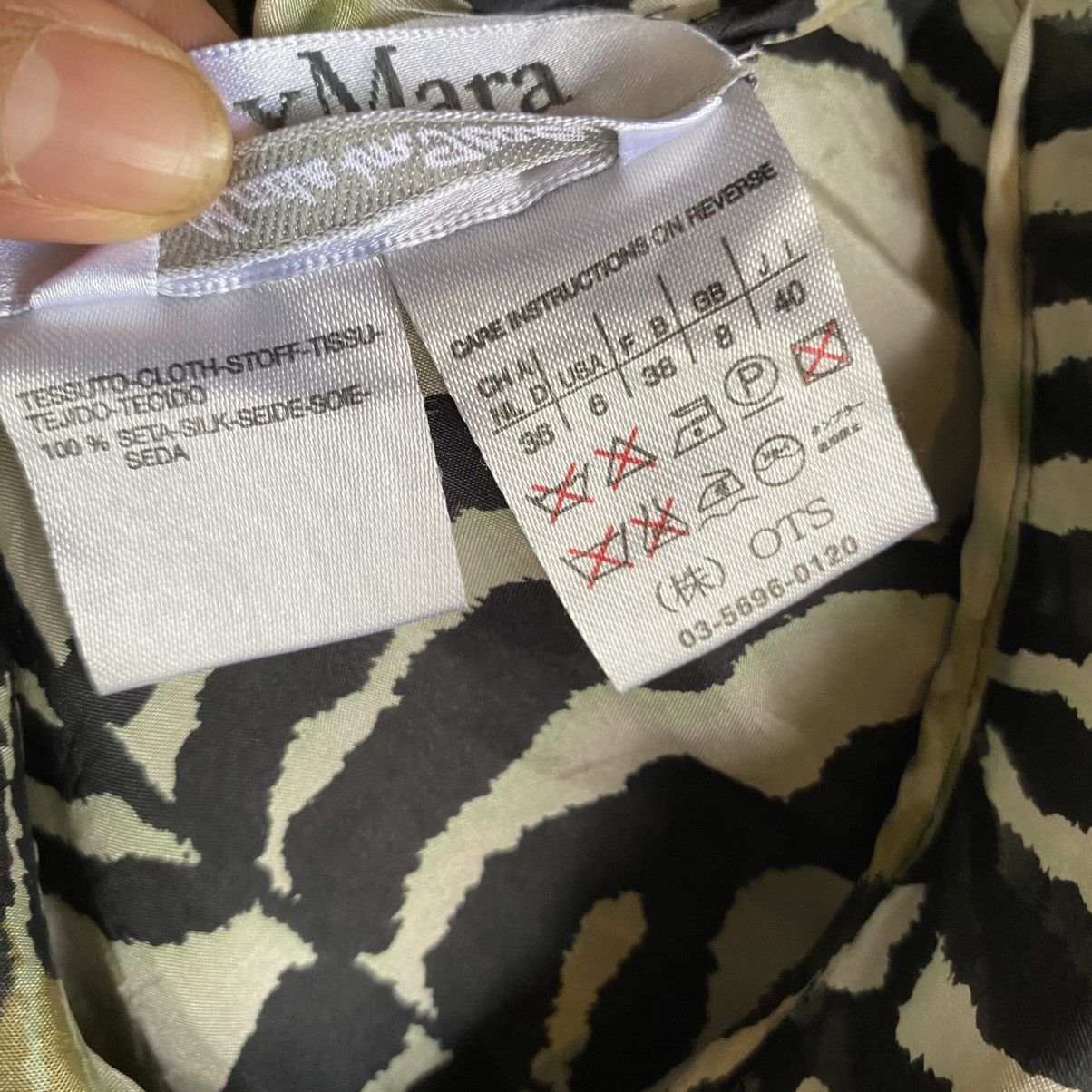 Max Mara MaxMara Zebra Print Sleeveless Bow Blouse Size M / US 6-8 / IT 42-44 - 17 Thumbnail