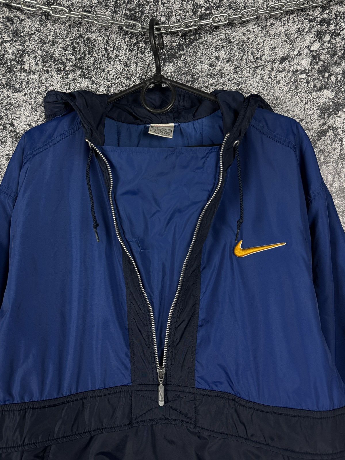 Nike Men’s Nike Vintage 90s Blue Nylon Anorak Jacket Size S Size US S / EU 44-46 / 1 - 6 Thumbnail