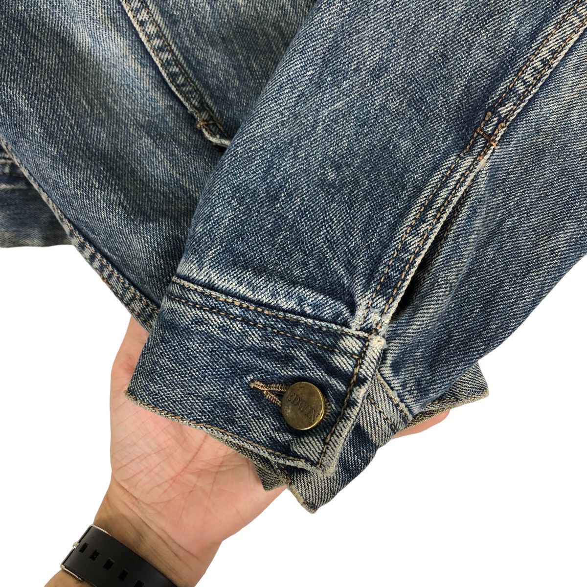 Edwin 🔥70’s True Vintage Trucker Denim Jacket Edwin Made in USA Size US M / EU 48-50 / 2 - 12 Thumbnail