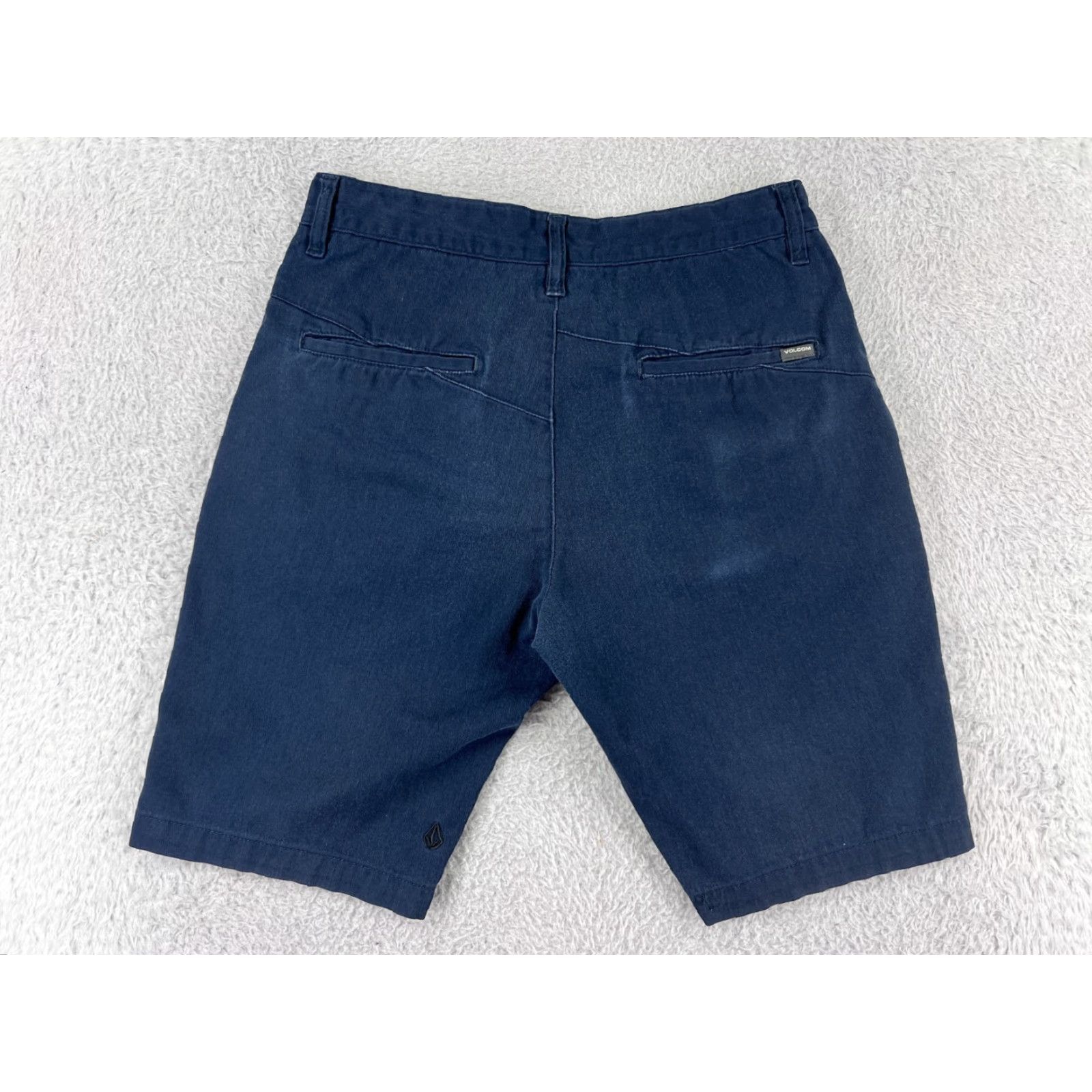 Volcom Volcom Shorts Men 28 Blue Cotton Blend Twill Skateboard Casual Men’s Shorts, Regular Fit, 5-Pocket, Canvas, Chino Style, Blue Volcom, Skate Theme, 28 Size US 28 / EU 44 - 2 Thumbnail
