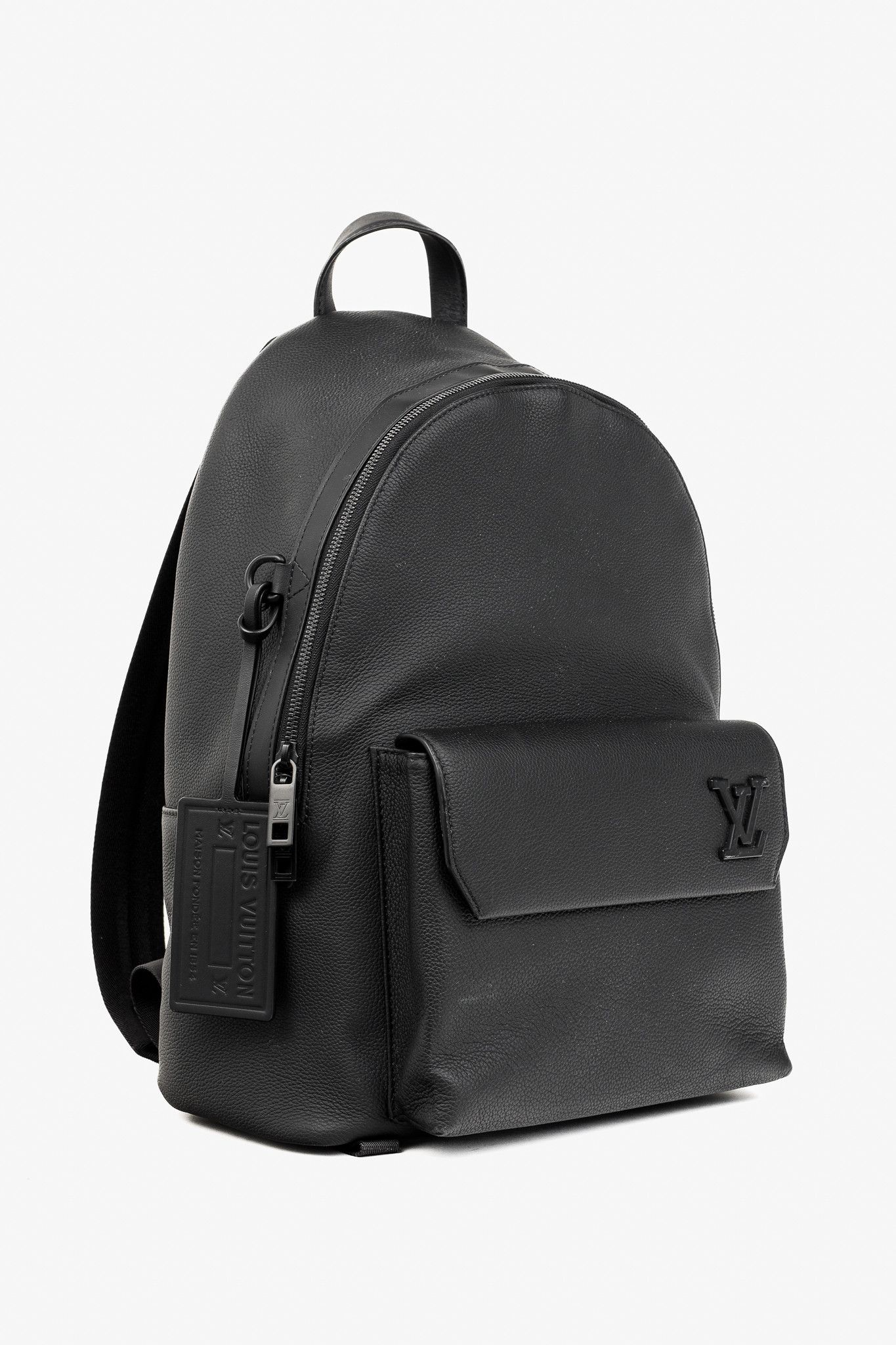 Louis Vuitton Louis Vuitton Takeoff Black Leather LV Monogram Backpack Size ONE SIZE - 2 Thumbnail