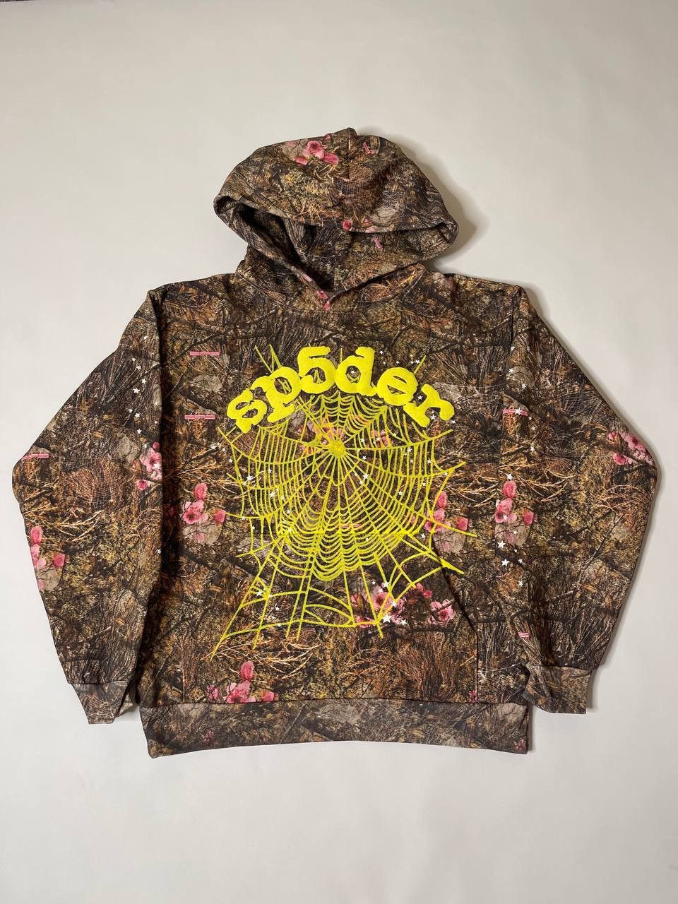 image of Spider Worldwide Sp5Der Hoodie Size M in Brown, Men's