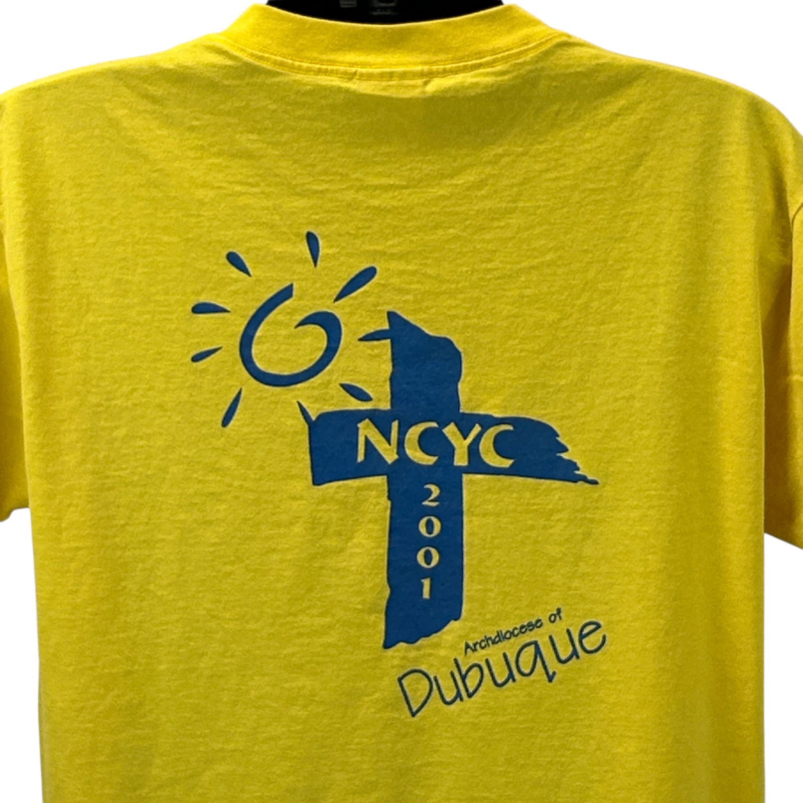 Fruit Of The Loom Vintage Y2Ks NYCY Archdiocese of Dubuque T Shirt L Large Size US L / EU 52-54 / 3 - 1 Thumbnail