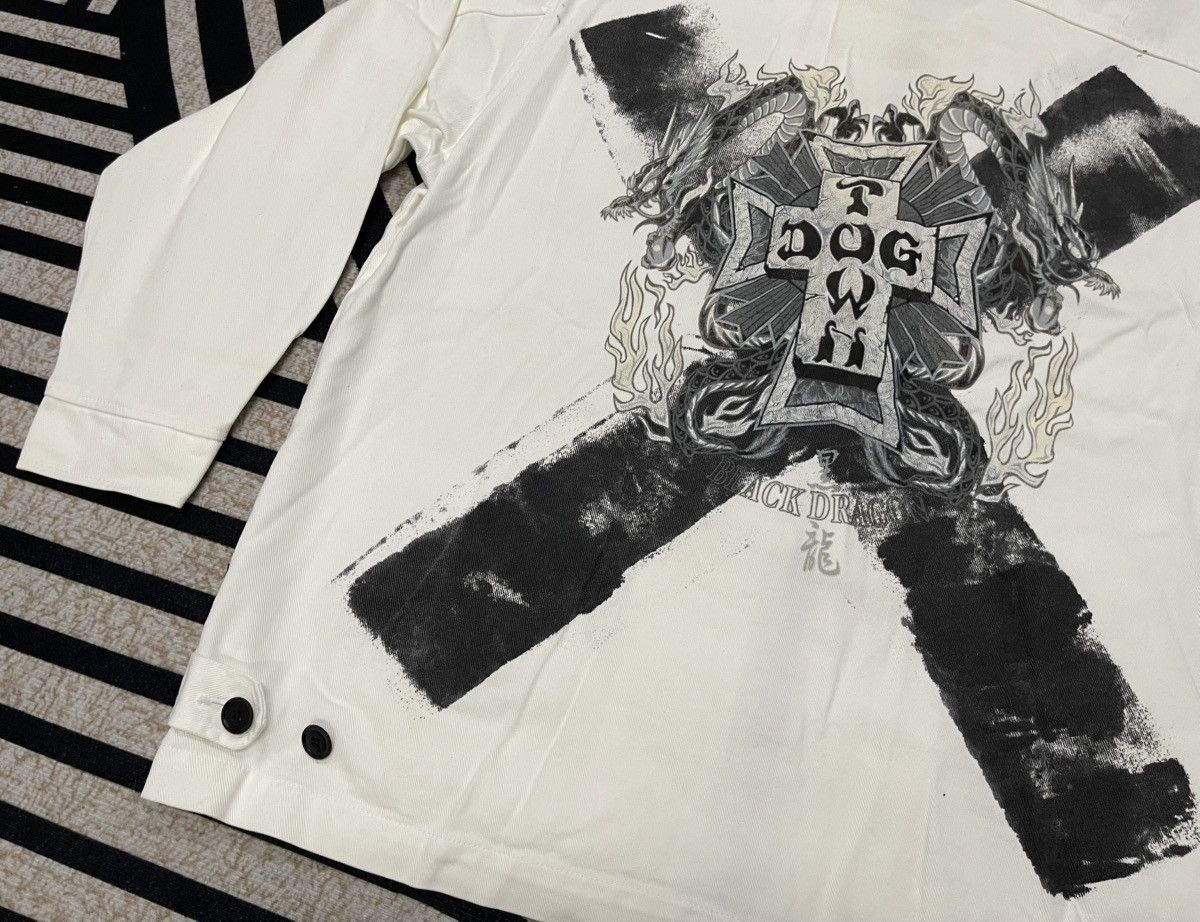 Dogtown 90s DOGTOWN DRAGON DENIM ZIPPER JACKET RARE DESIGN Size US XL / EU 56 / 4 - 14 Thumbnail